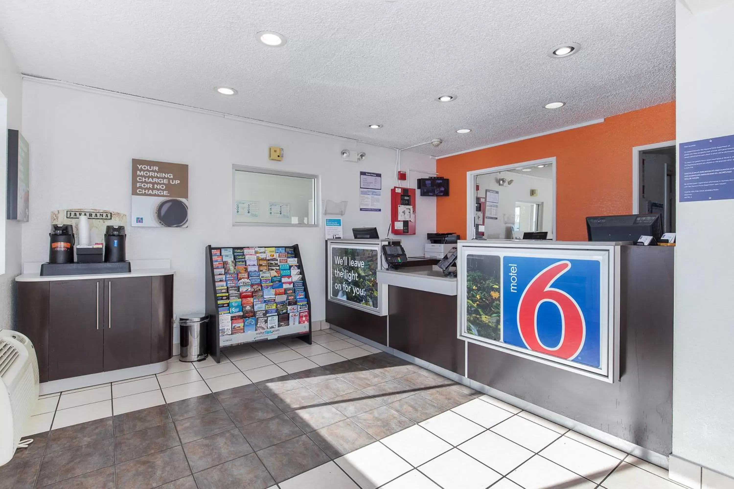 Lobby or reception, Lobby/Reception in Motel 6 Hayward, CA- East Bay