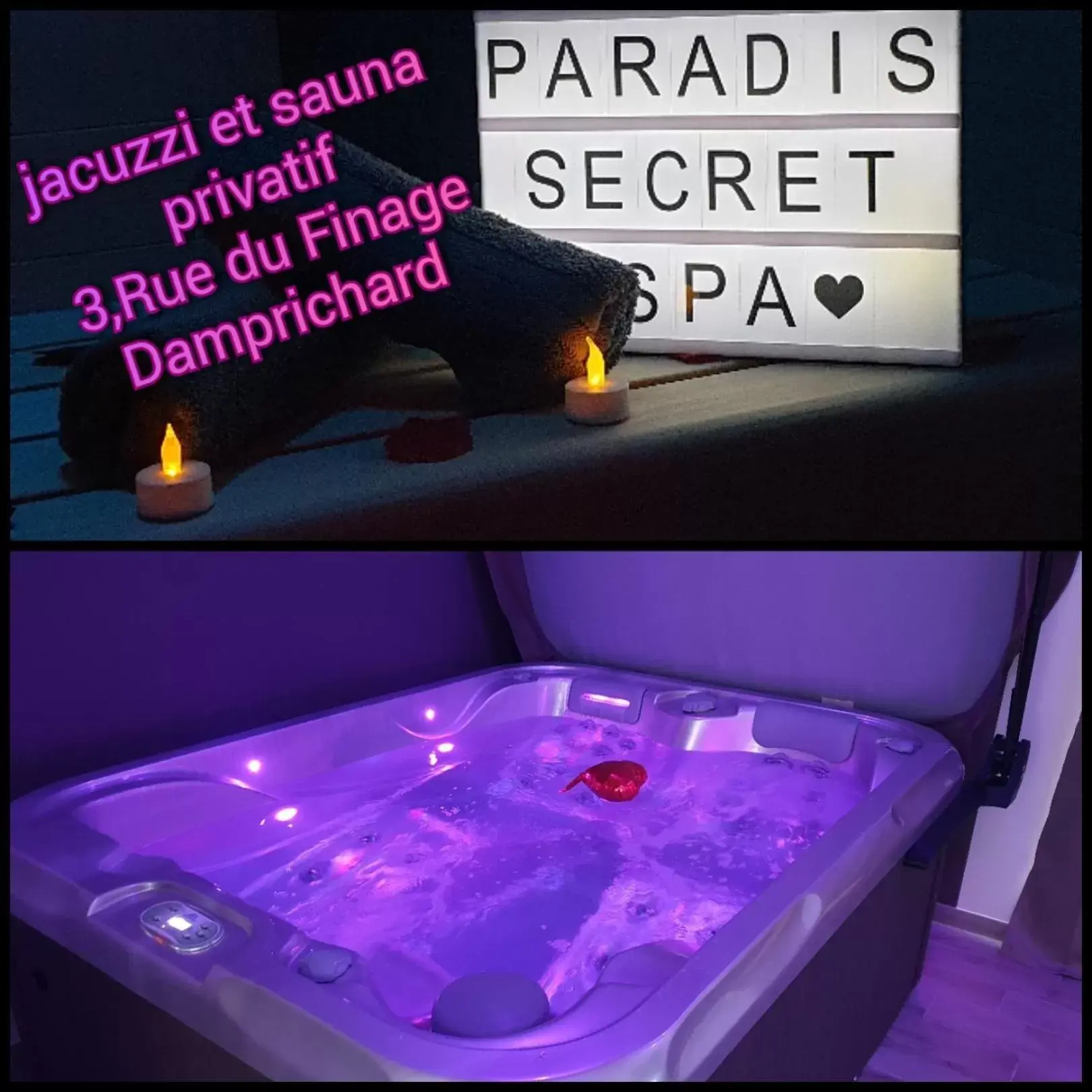 Hot Tub in Paradis Secret Spa