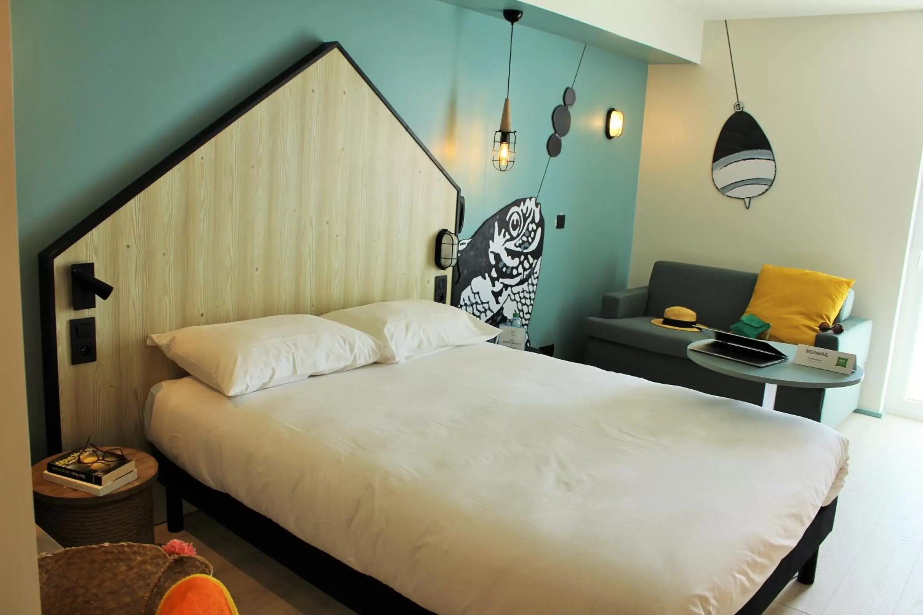 Bed in ibis Styles Arcachon Gujan Mestras