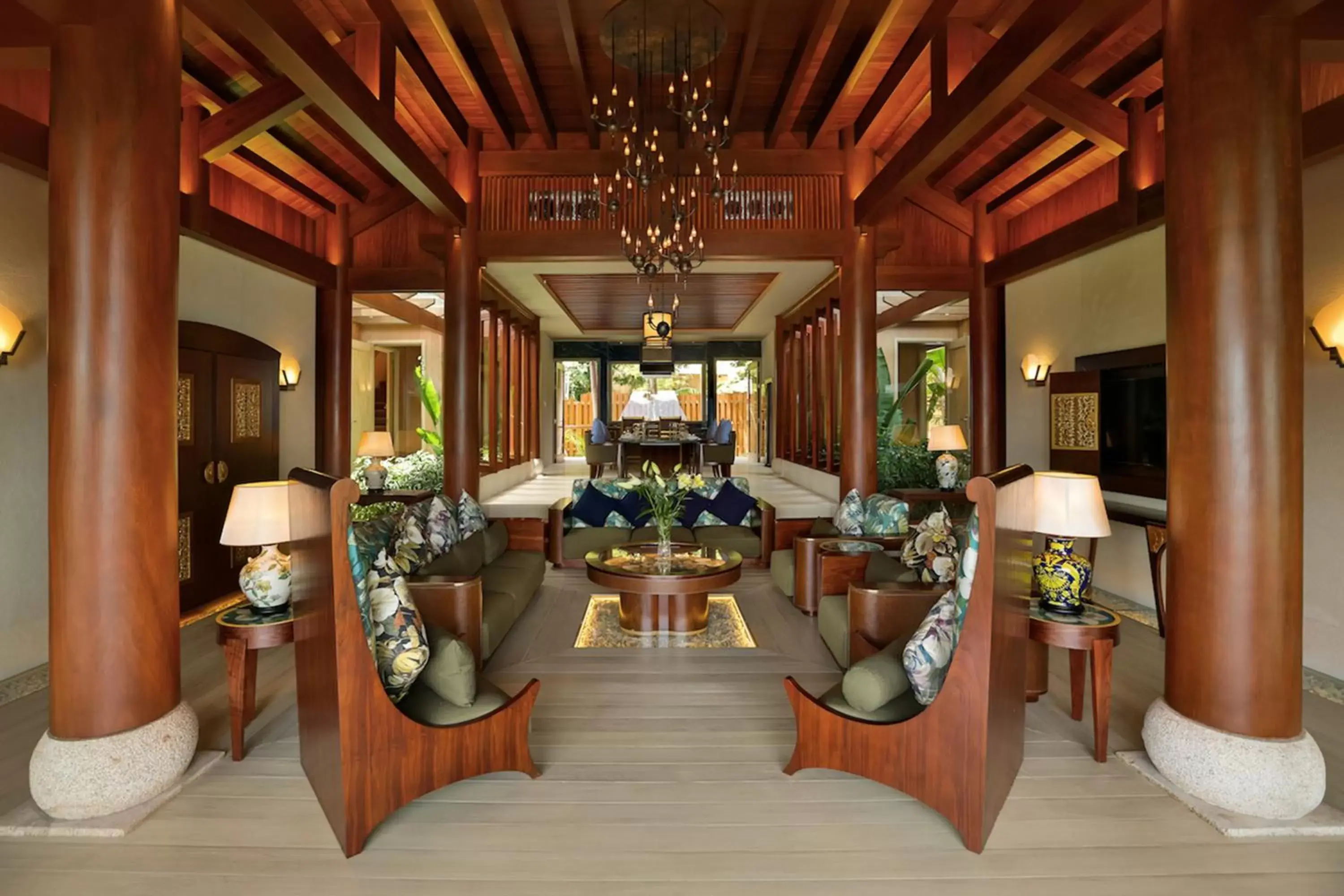 Living room in An Lam Retreats Ninh Van Bay