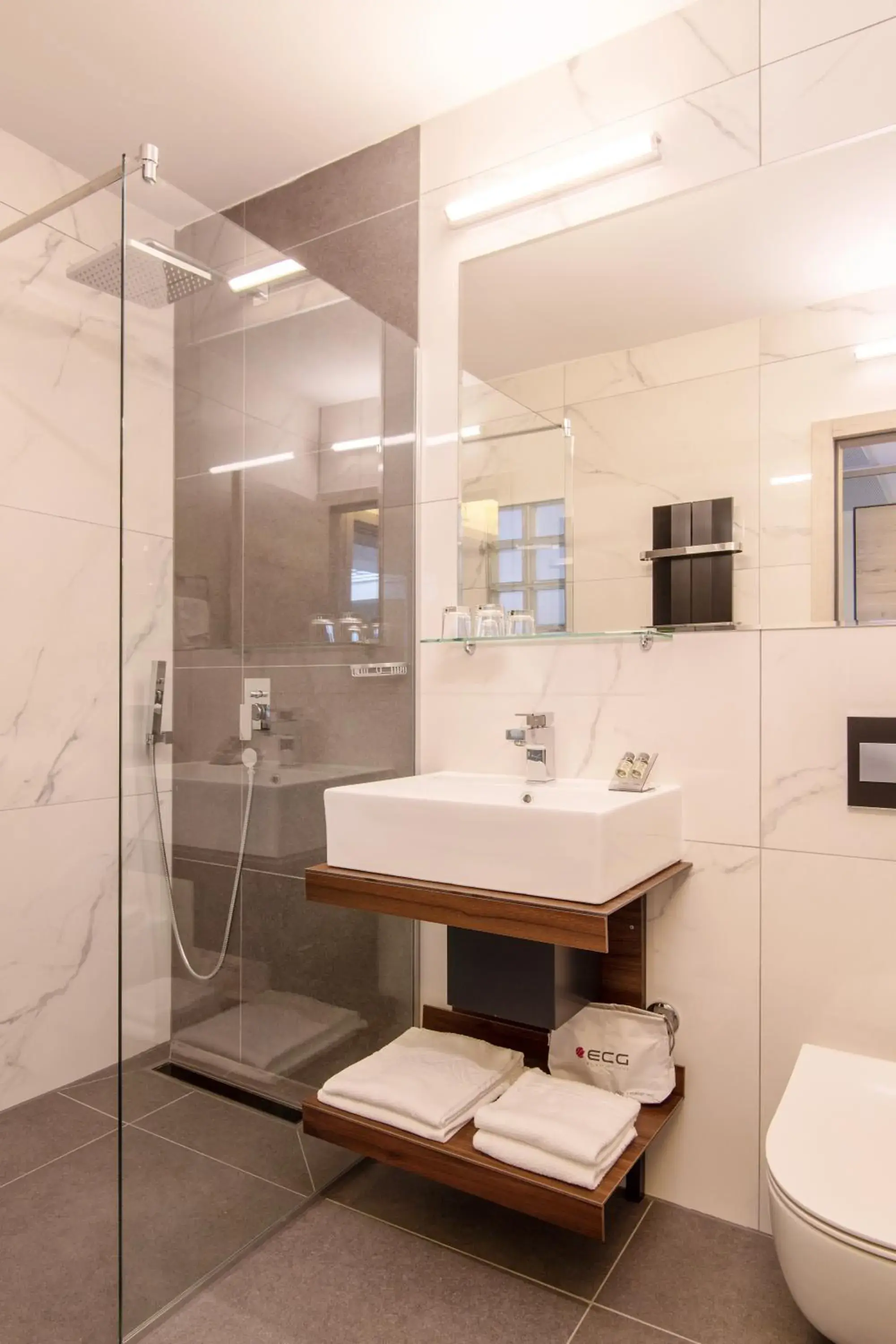 Shower, Bathroom in Hotel Haliaetum - San Simon Resort