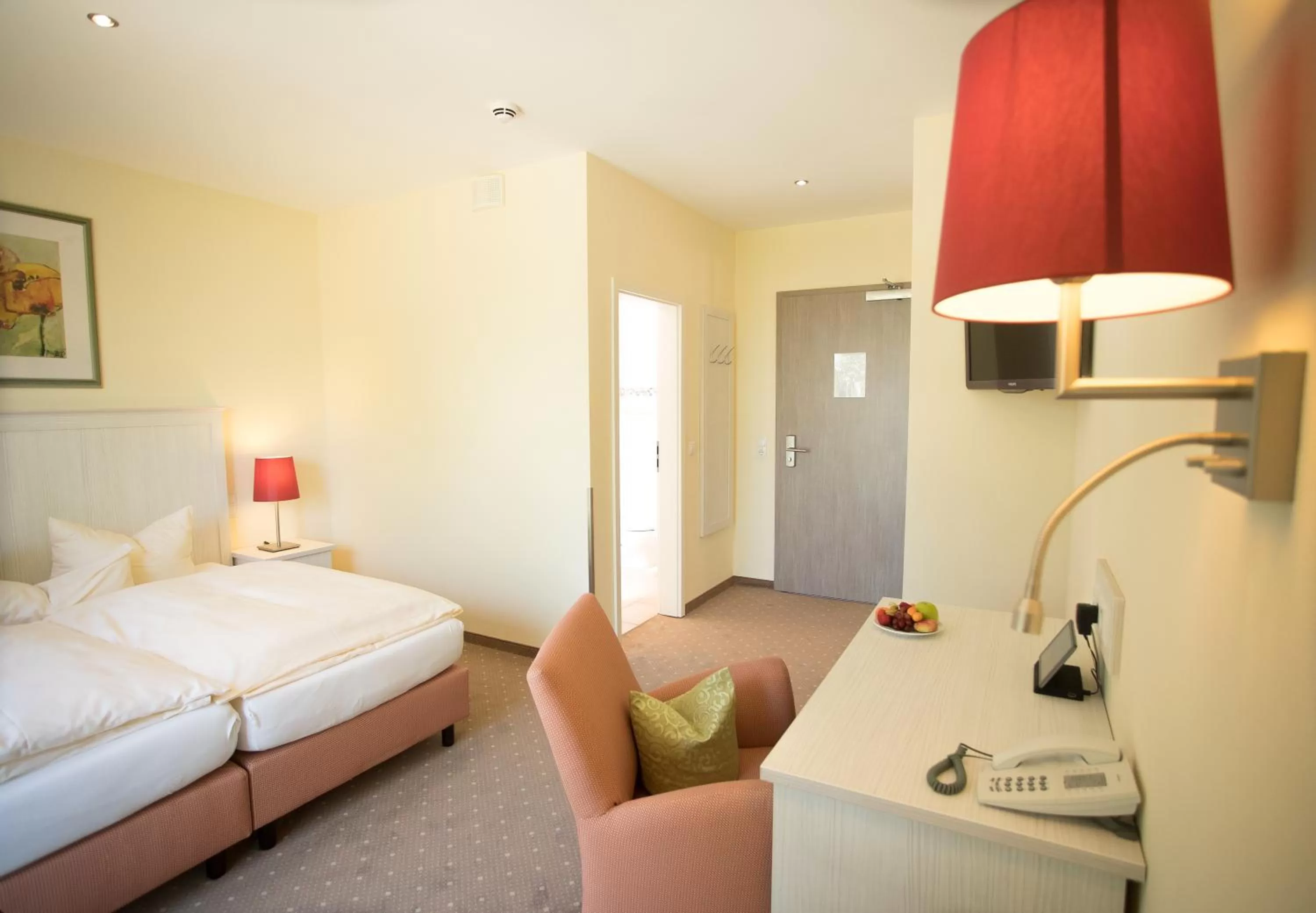 Living room, Bed in Strandhaus am Inselsee