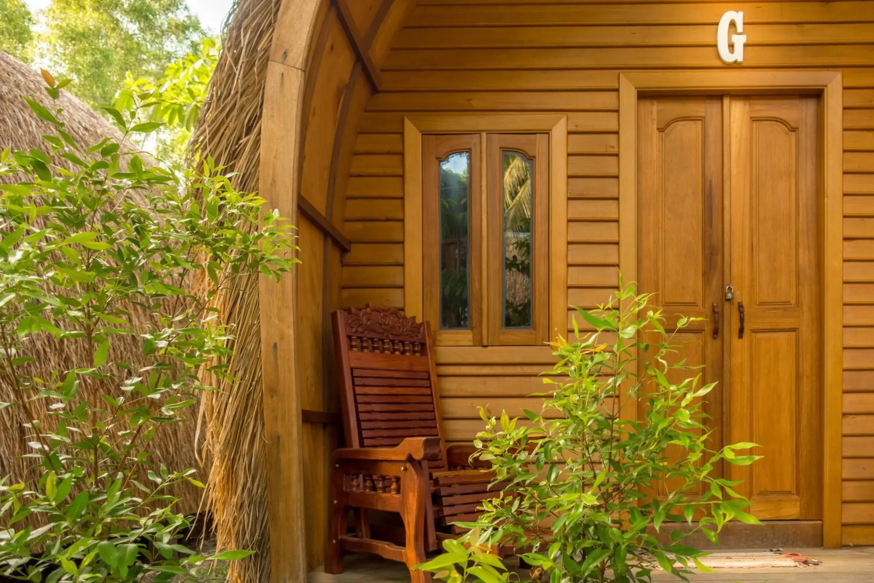 Garden view in Bamboo Bungalow