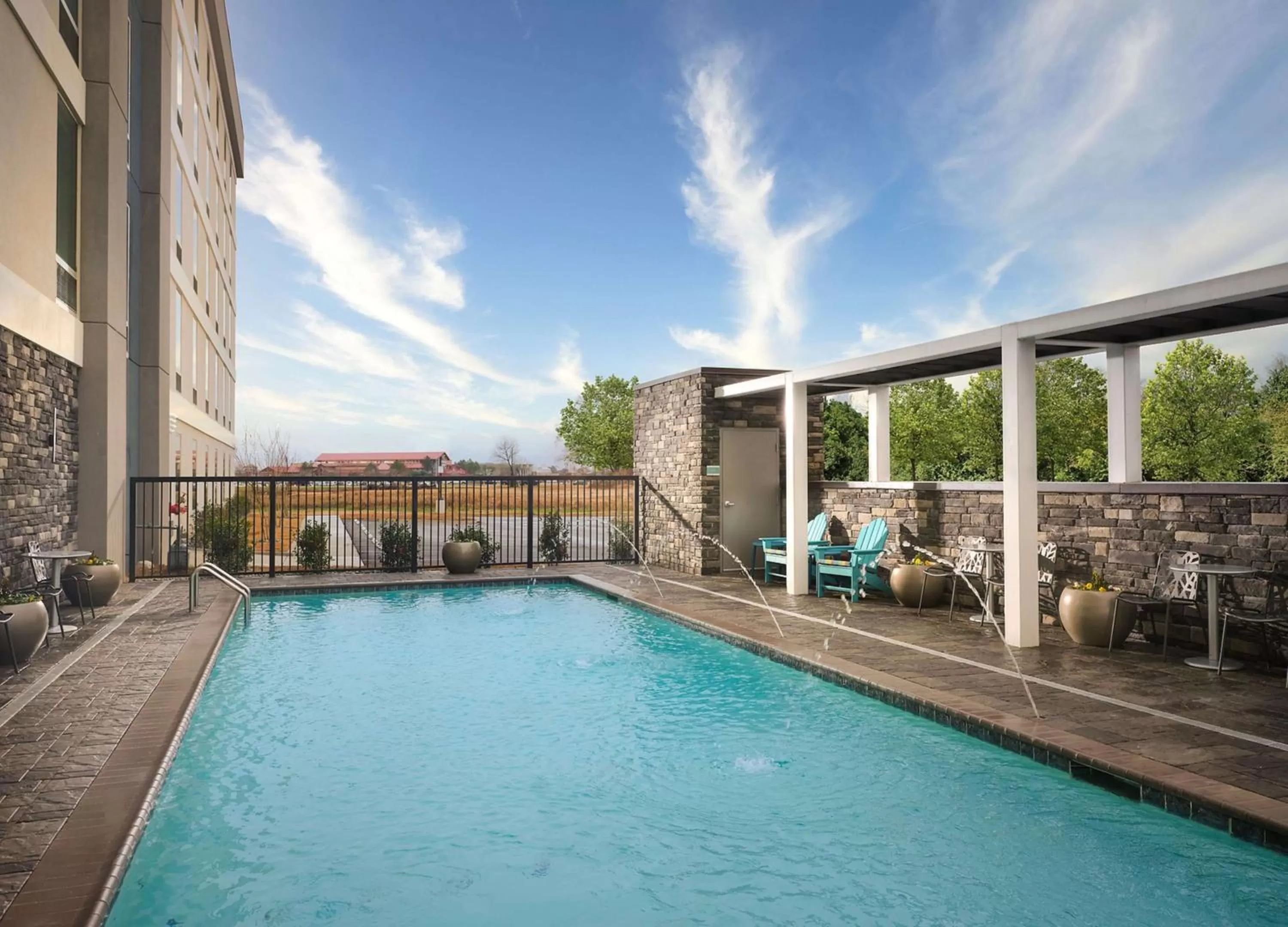 Pool view in Home2 Suites By Hilton Jackson/Pearl, Ms