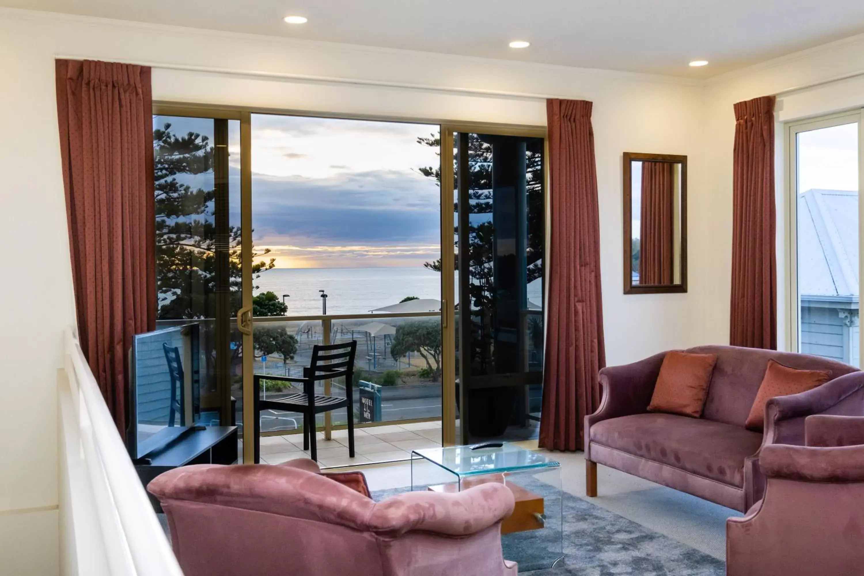 Living room in Motel de la Mer