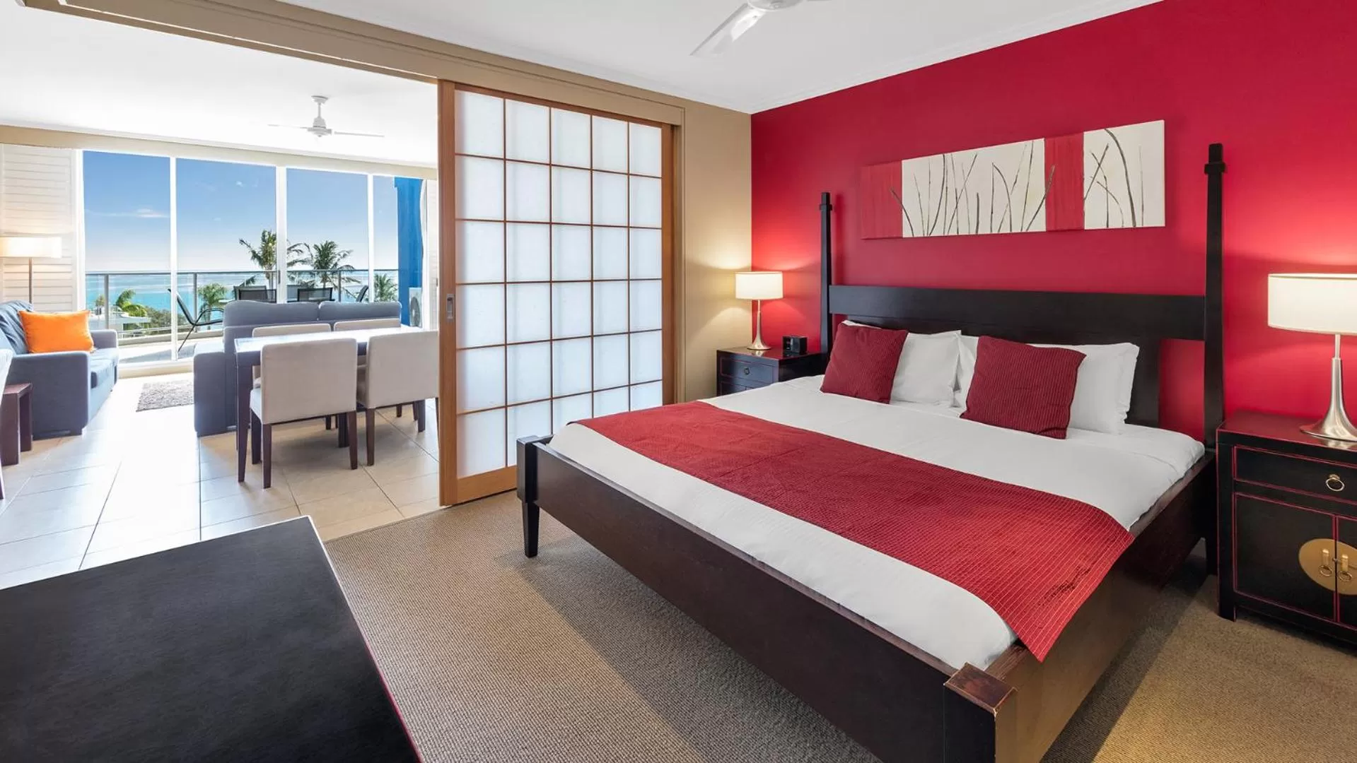 Bedroom, Bed in Oaks Hervey Bay Resort and Spa