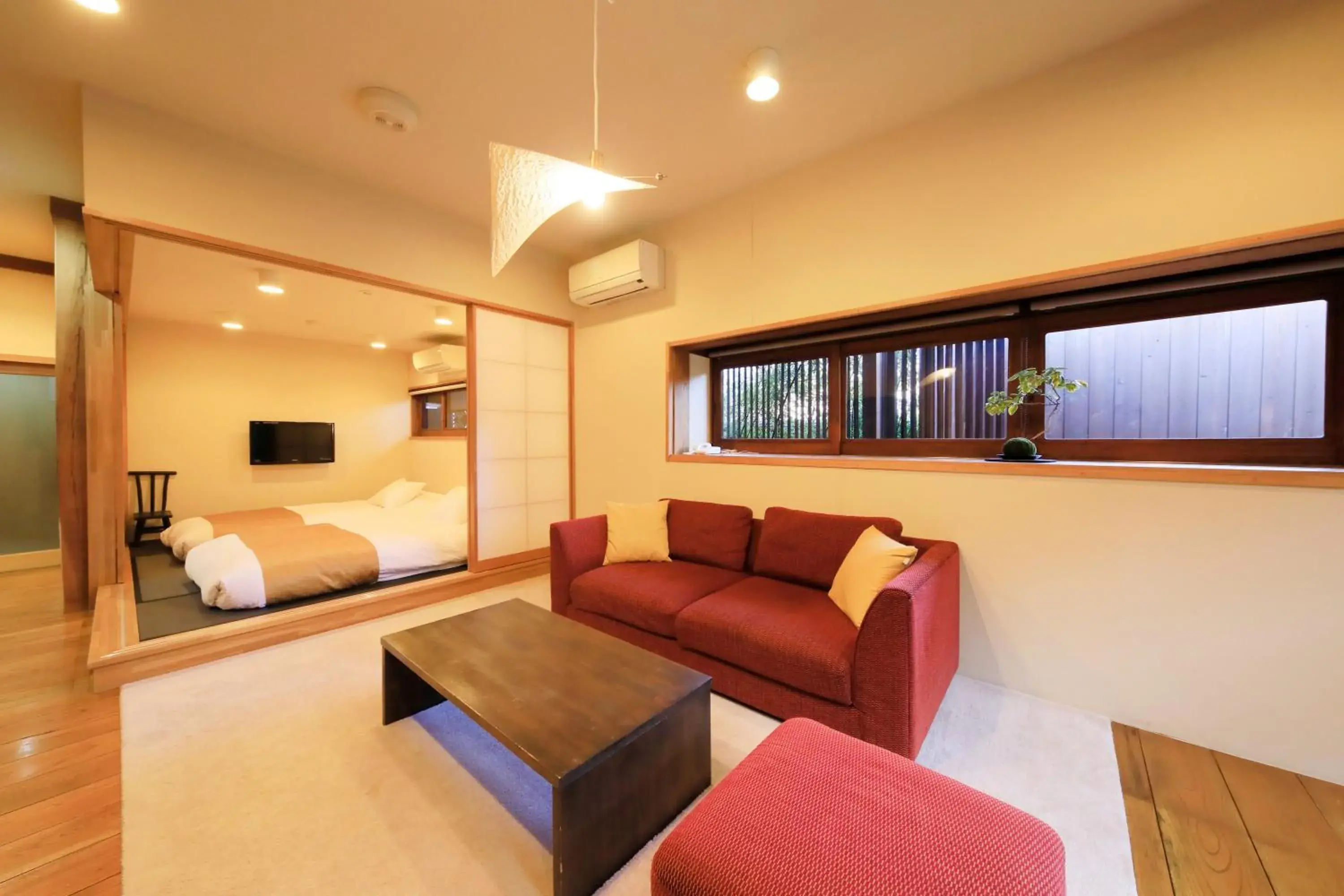 Living room, Seating Area in Fuji Onsenji Yumedono