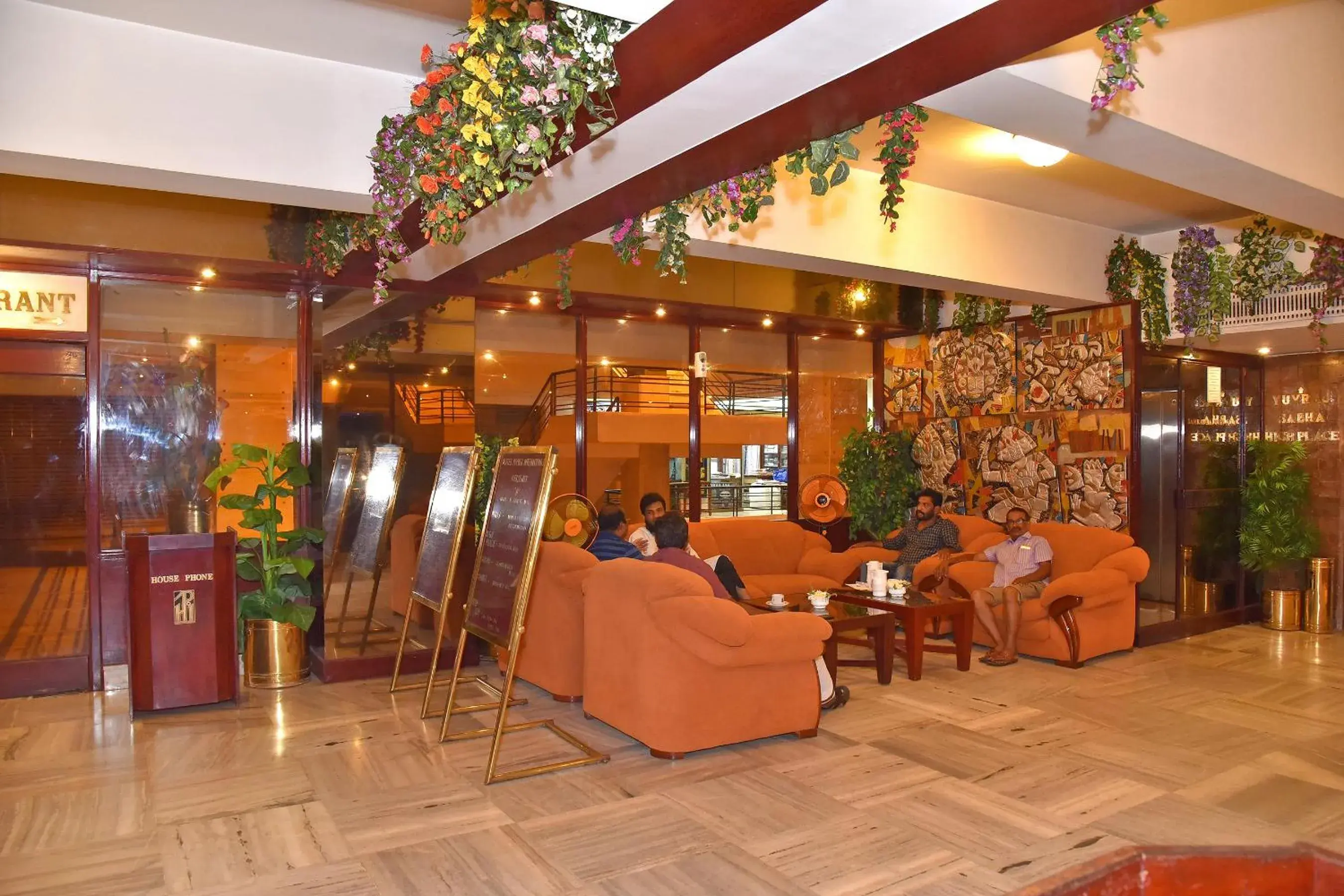Lobby or reception in Hotel Poonja International