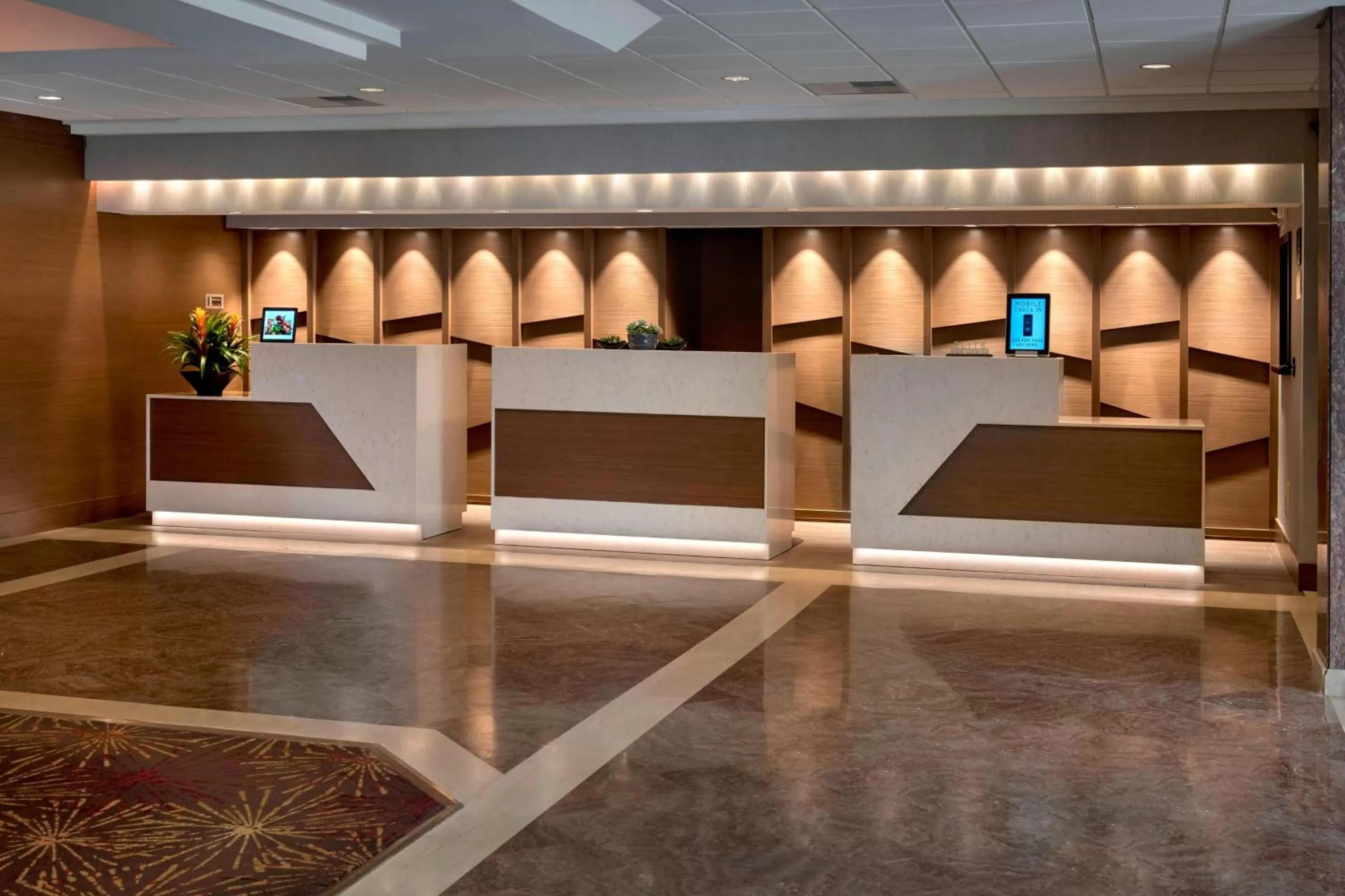 Lobby or reception in Marriott Park Ridge