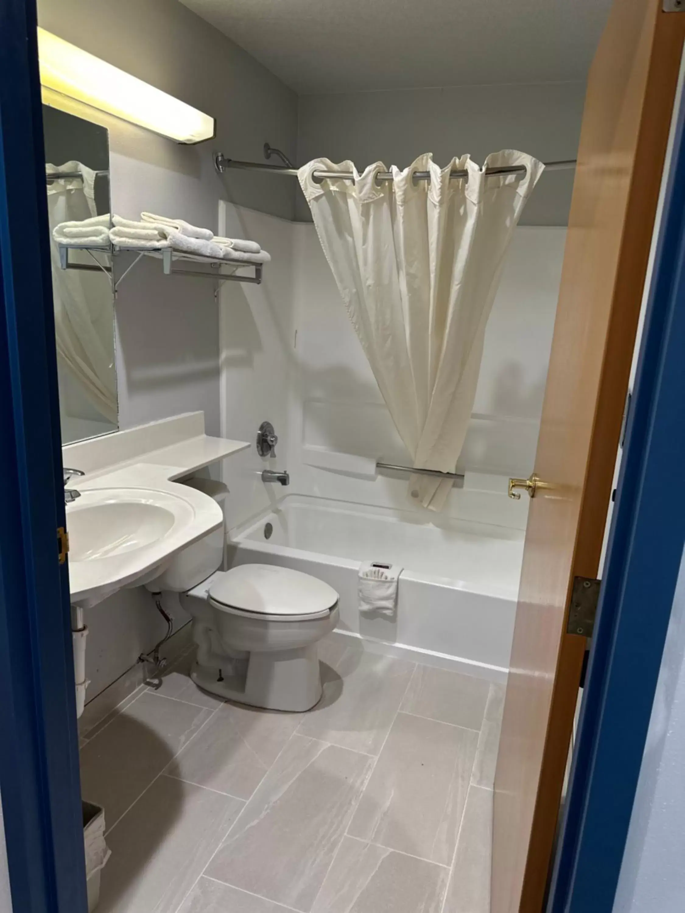 Shower, Bathroom in Microtel Inn & Suites by Wyndham Gallup