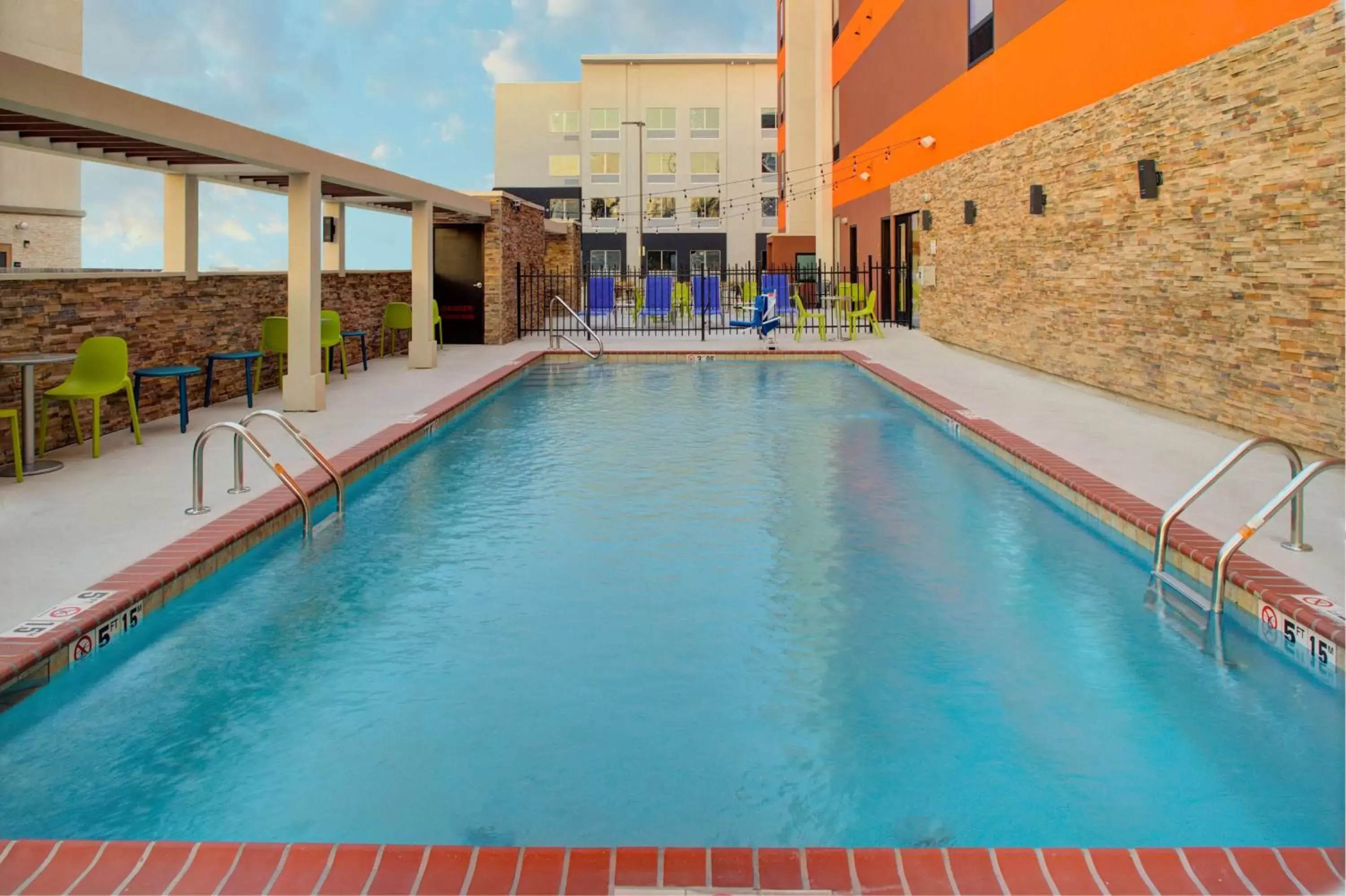 Pool view, Swimming Pool in Home2 Suites By Hilton Lake Charles