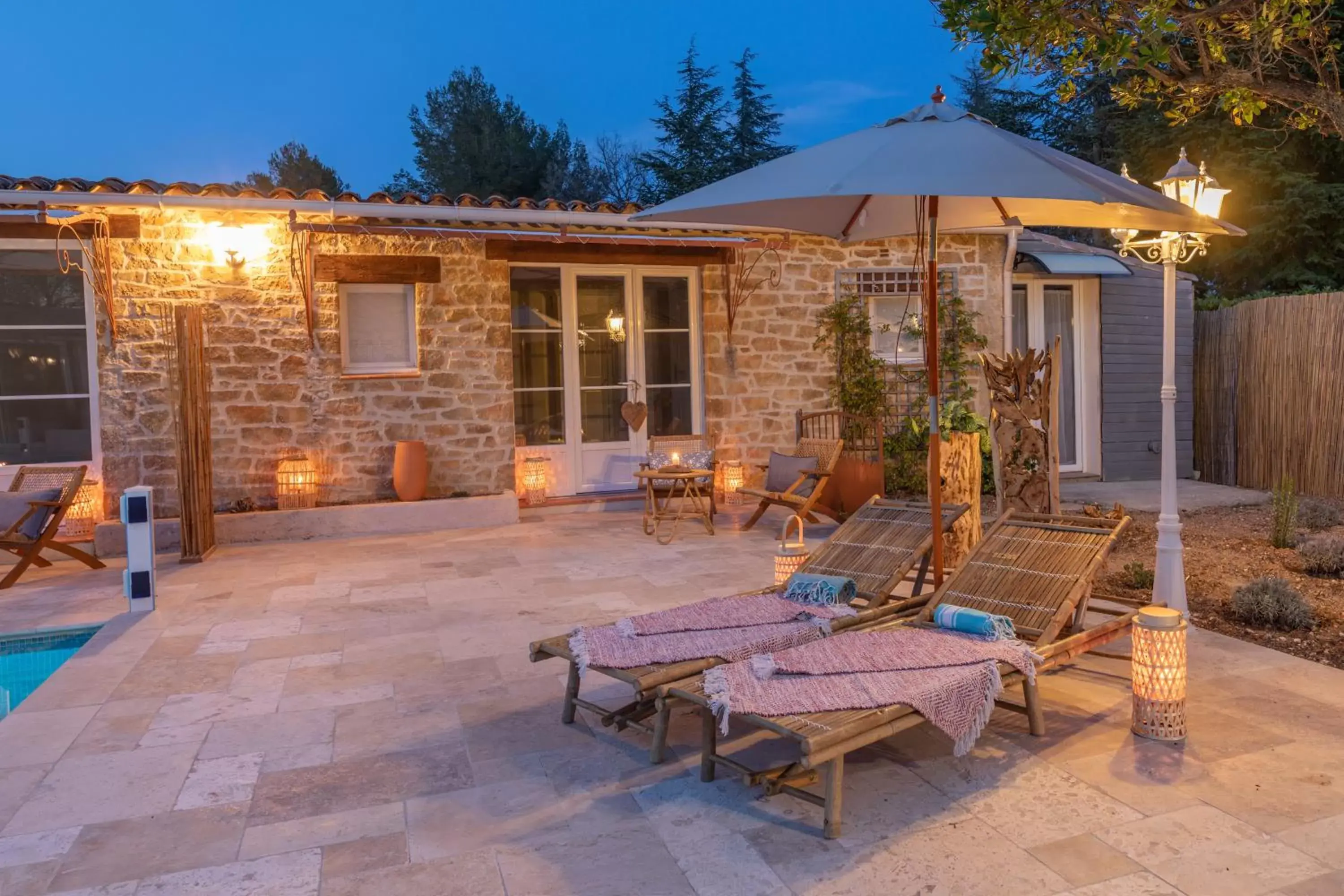 Patio in La Bastide du Mûrier