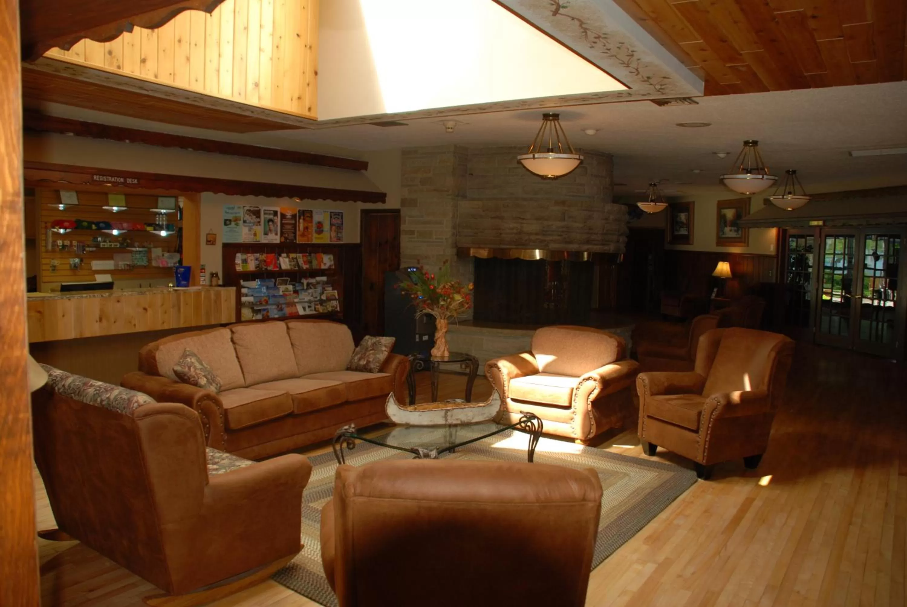 Living room in The Lodge at Leathem Smith