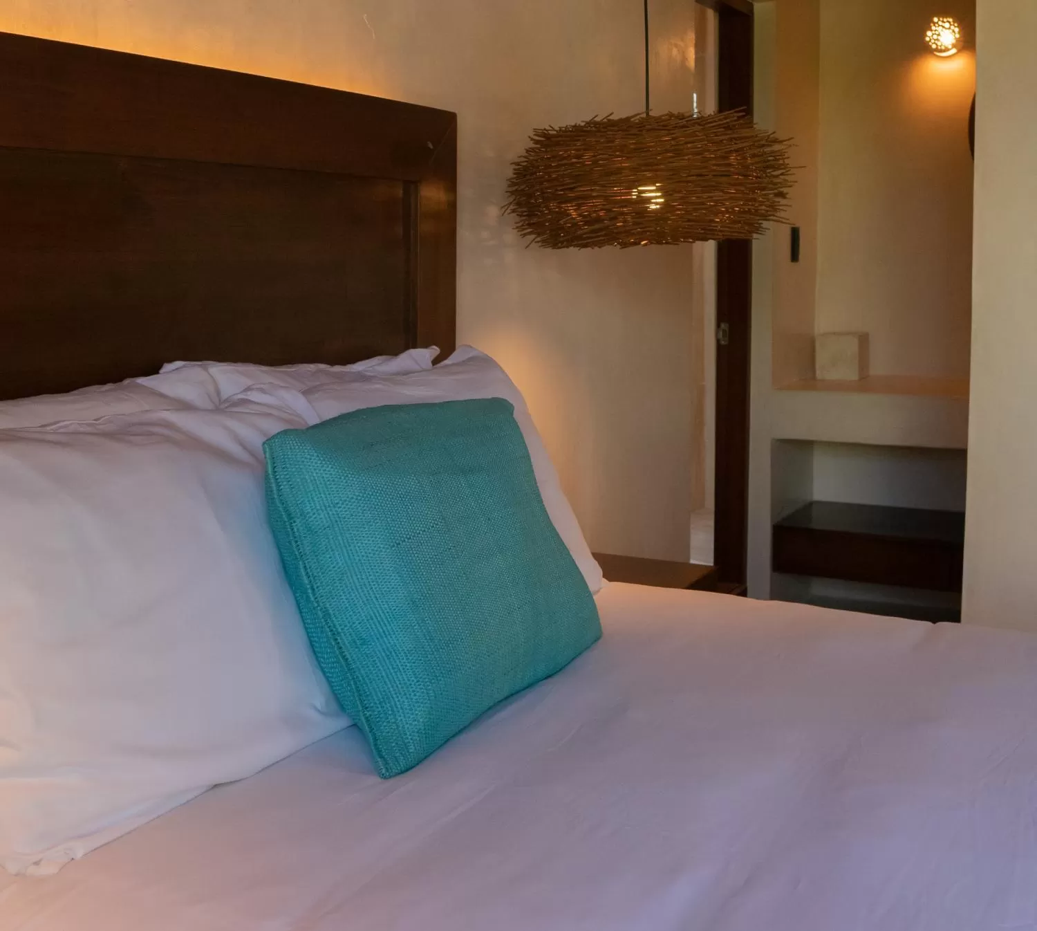 Bed in Puerta del Cielo Hotel Origen