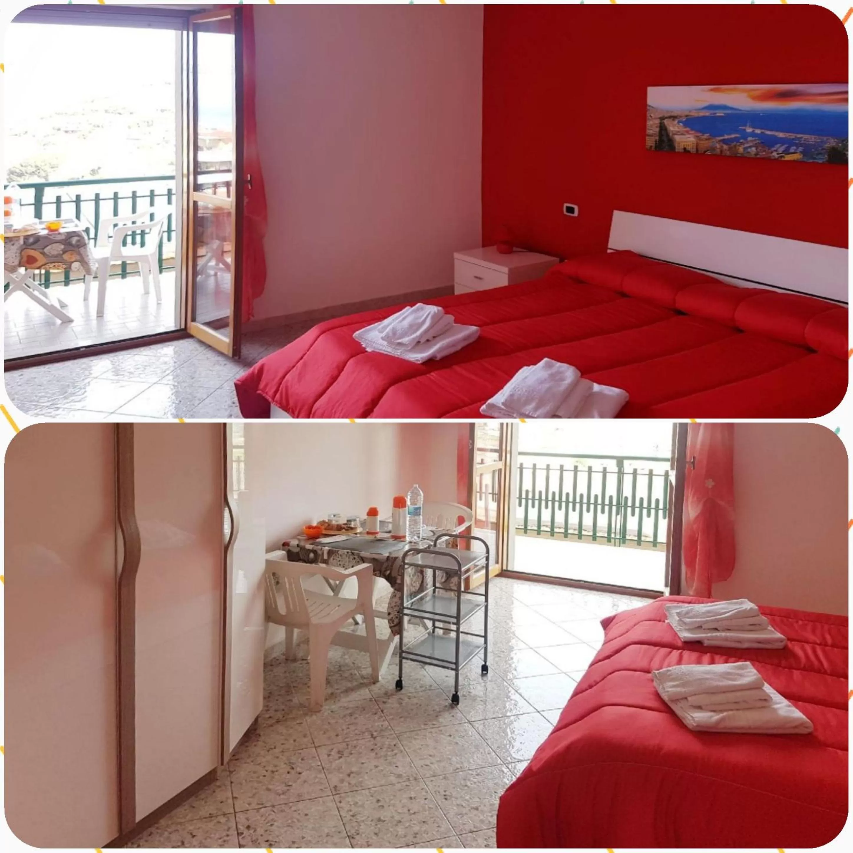 Bed in B&B La Panoramica