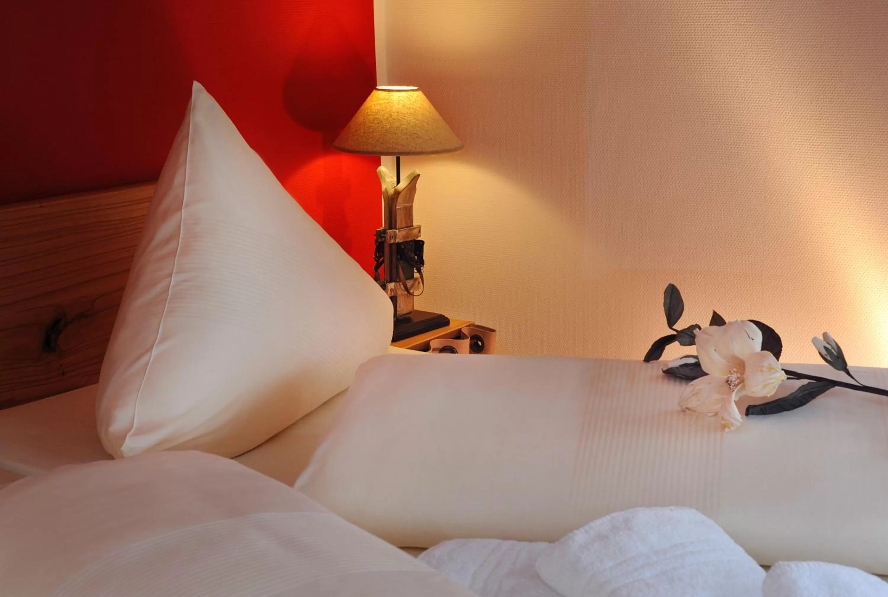 Decorative detail, Bed in Hotel Goldener Stern