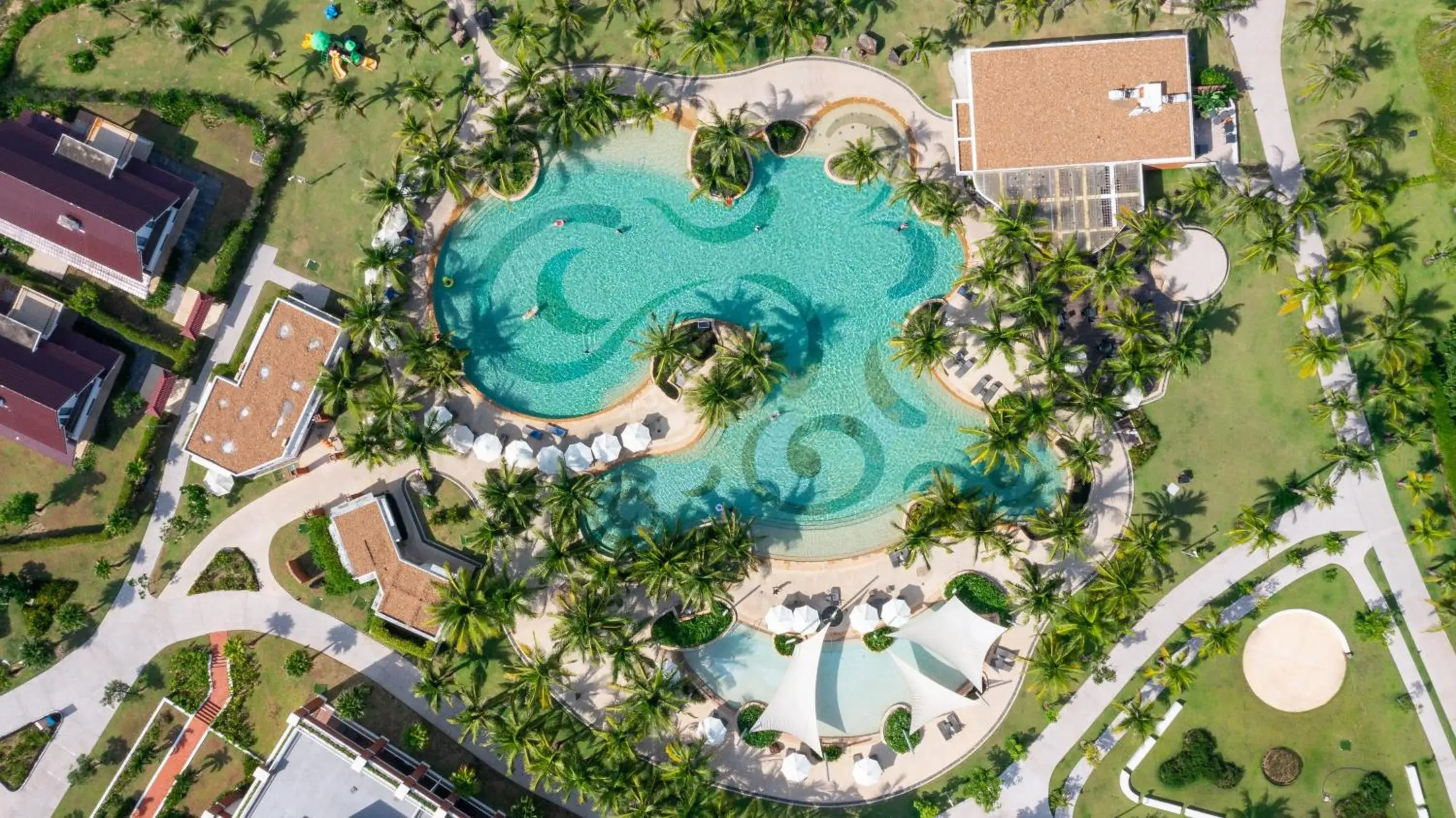 Swimming pool, Bird's-eye View in Citadines Pearl Hoi An