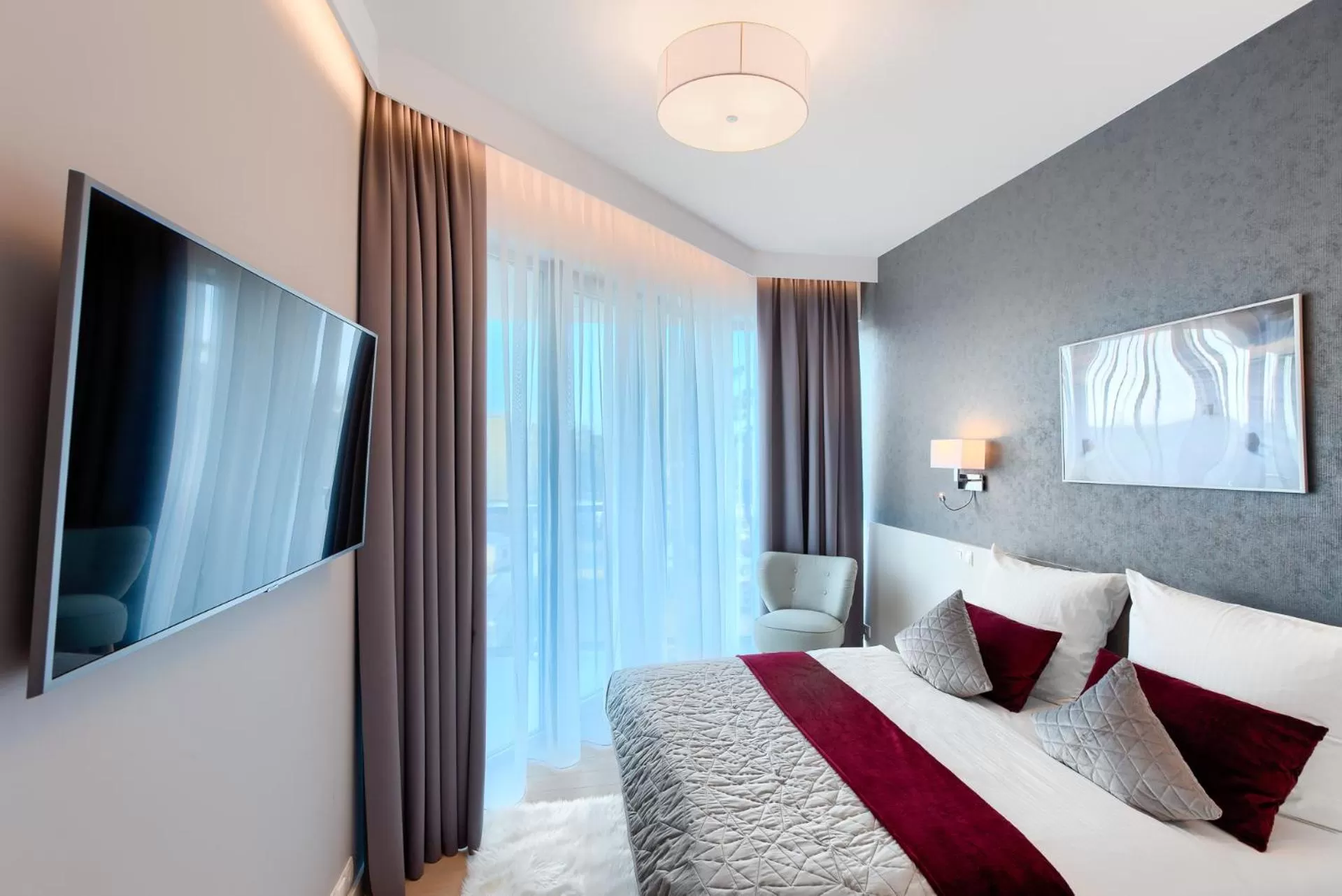Communal lounge/ TV room, Bed in Dune Resort Mielno - C