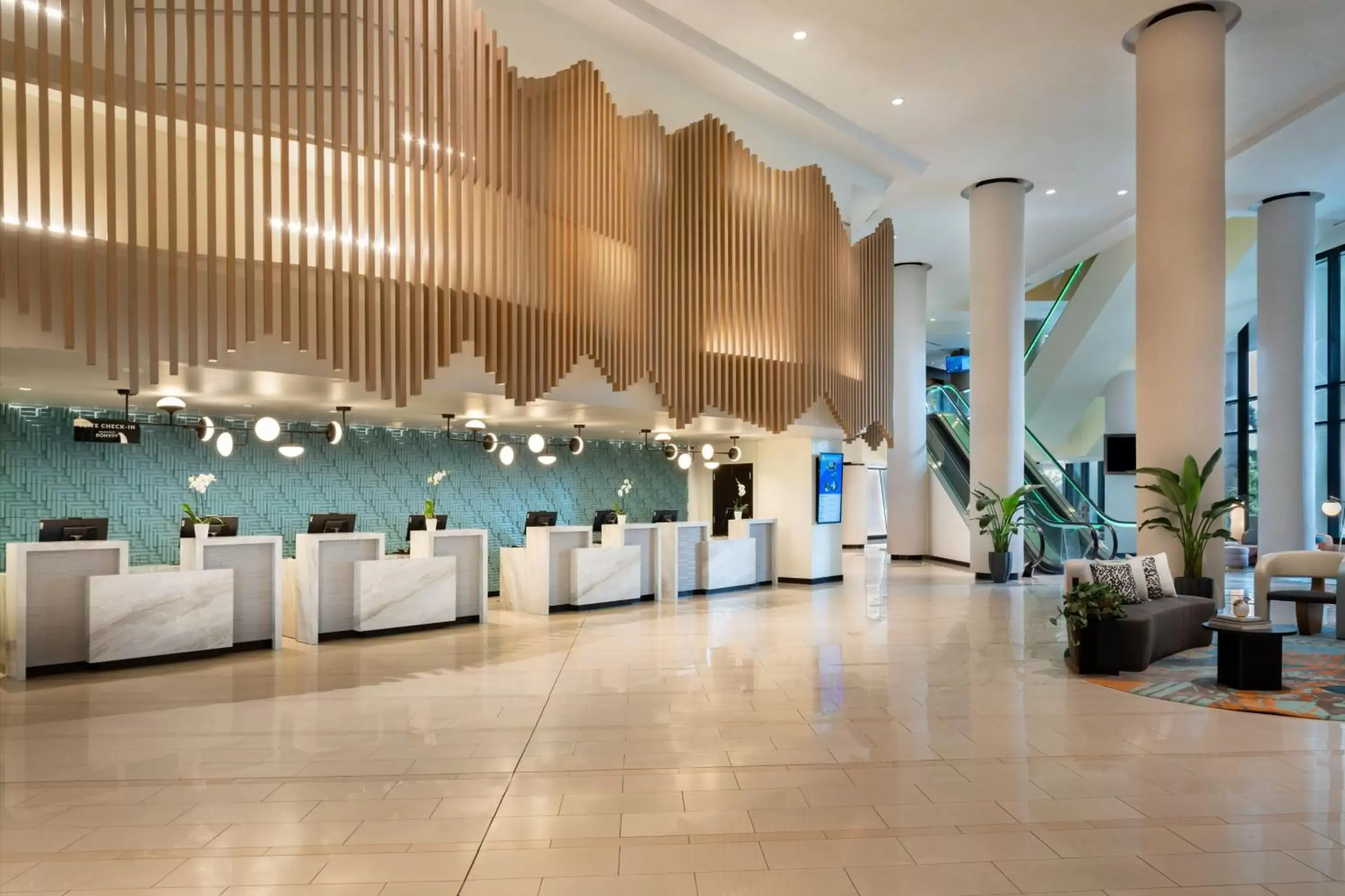 Lobby or reception, Banquet Facilities in Miami Marriott Biscayne Bay