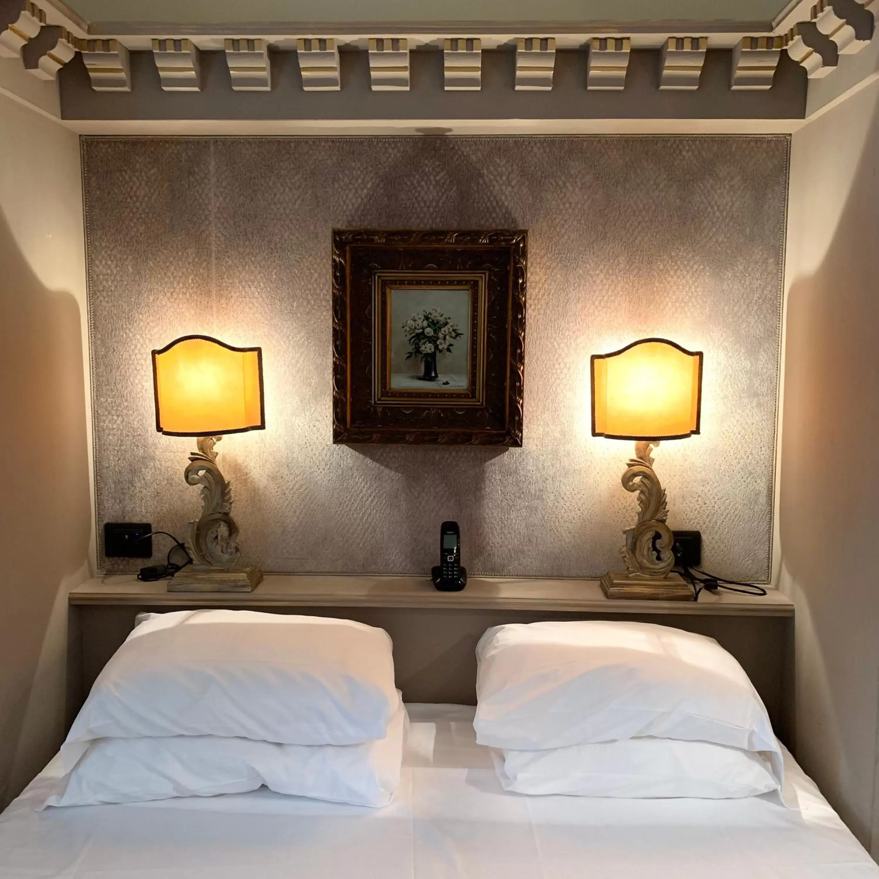 Bed in Hotel La Calcina