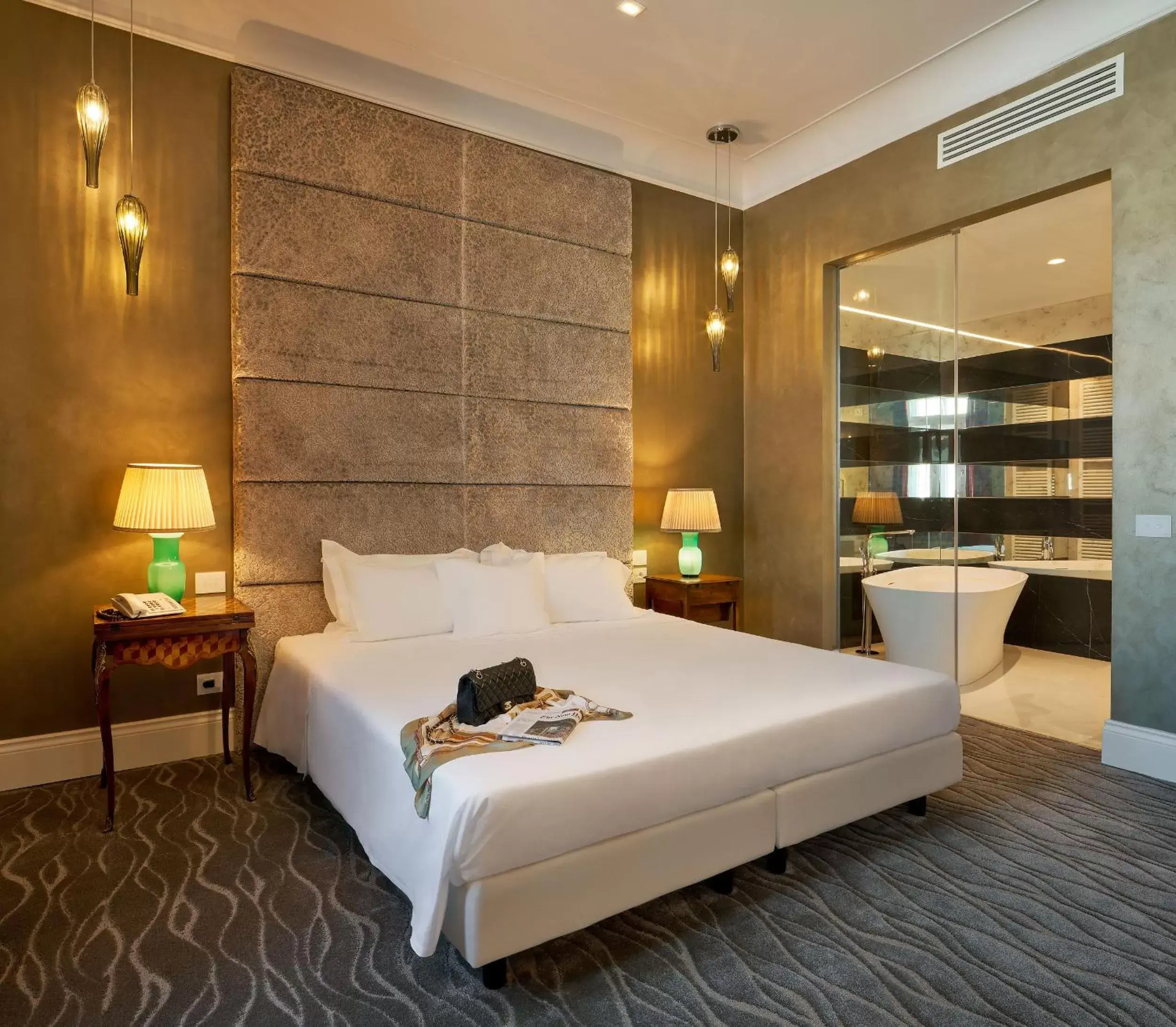 Bedroom in Grand Hotel Duchi d'Aosta