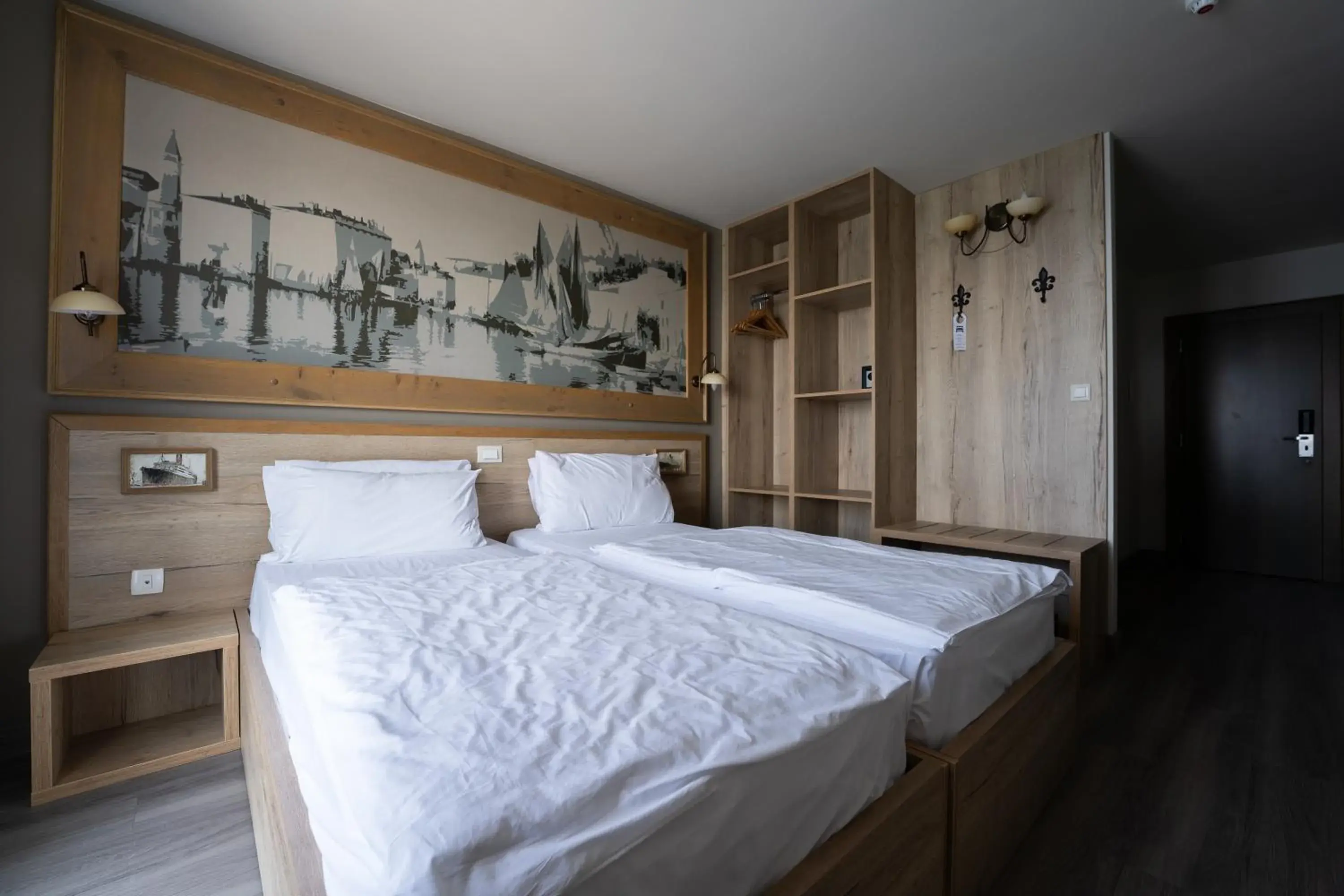 Bed in Hotel Piran