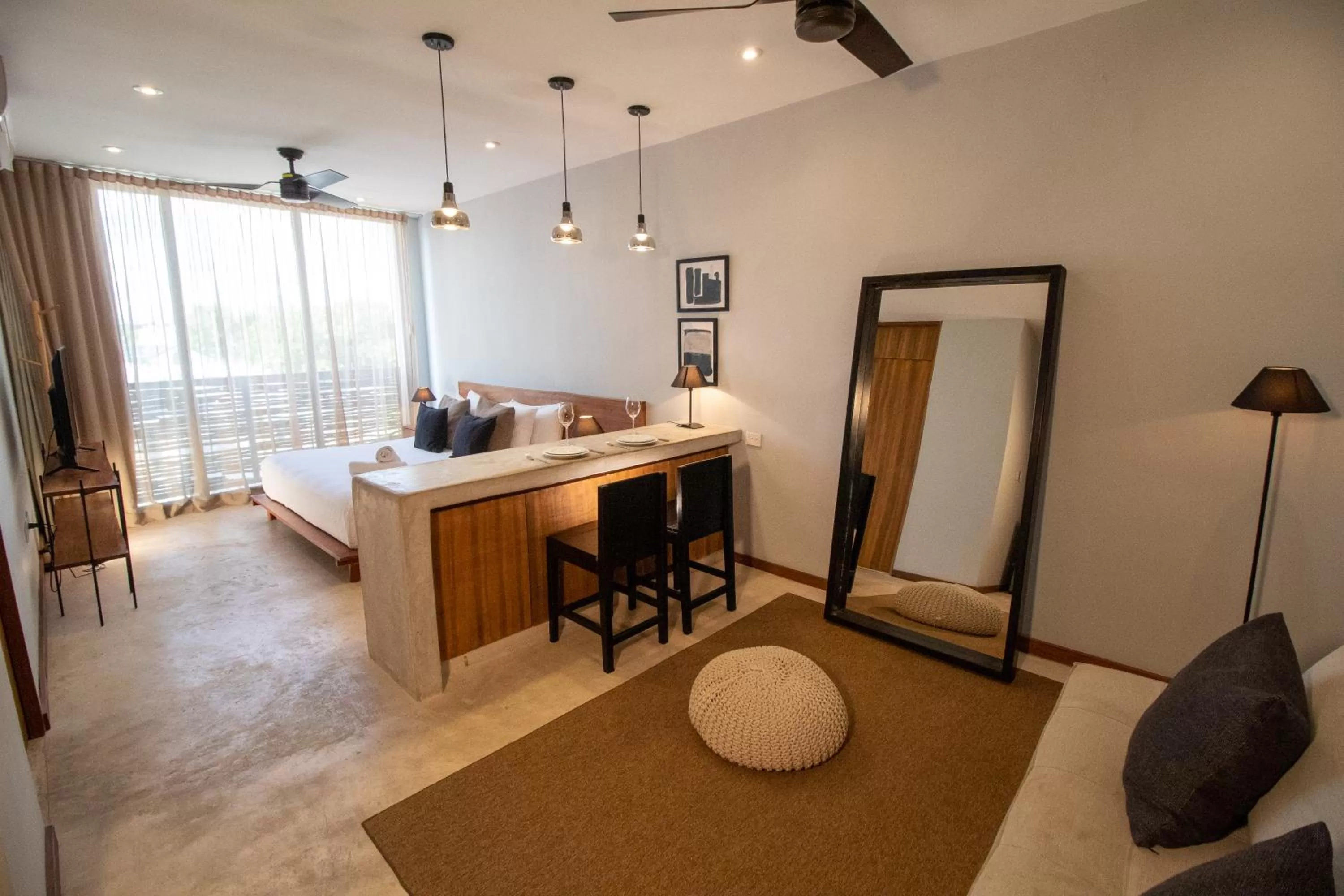 Bed in Una Luna Tulum