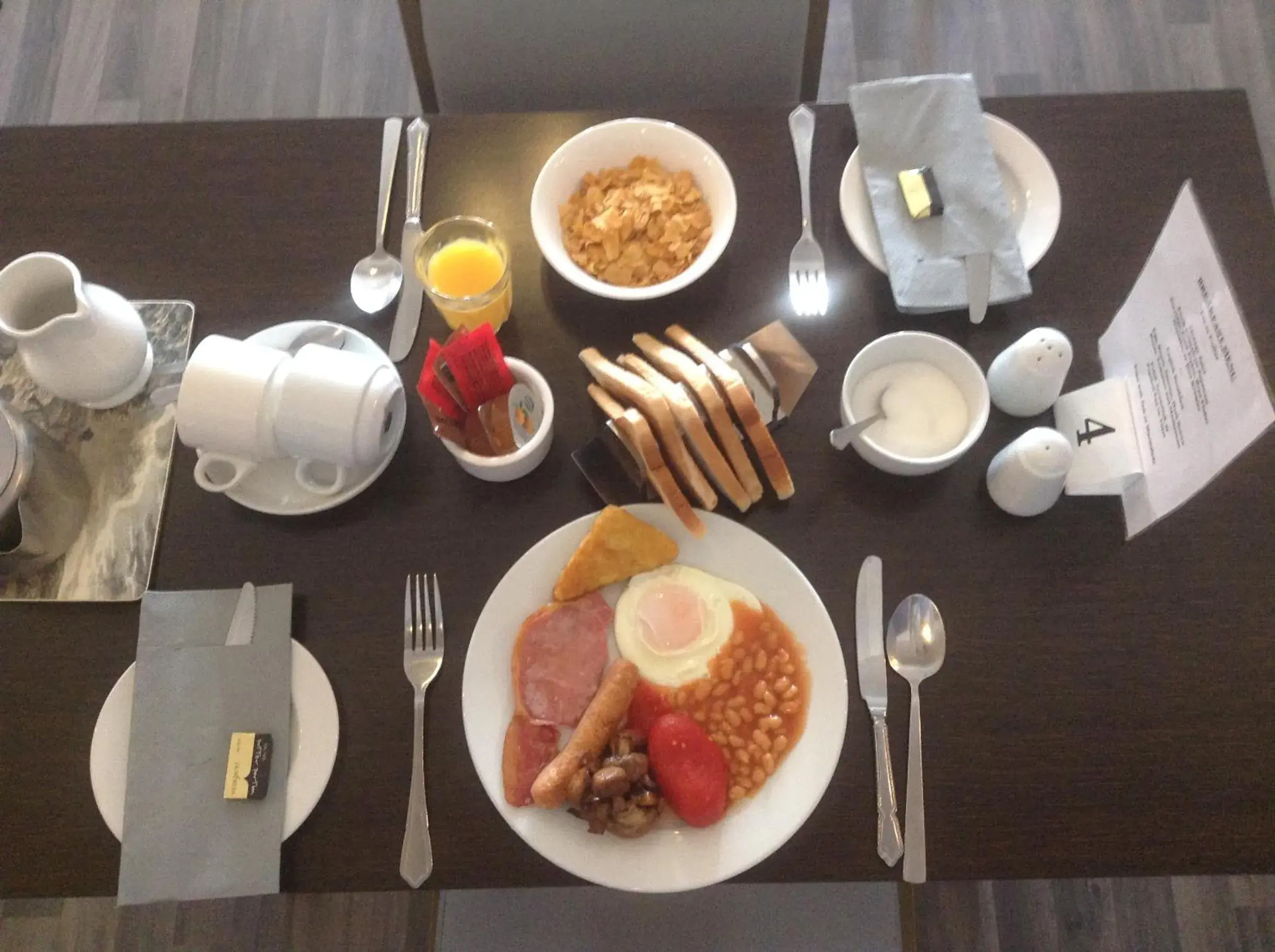 Food close-up in North Parade Seafront Accommodation