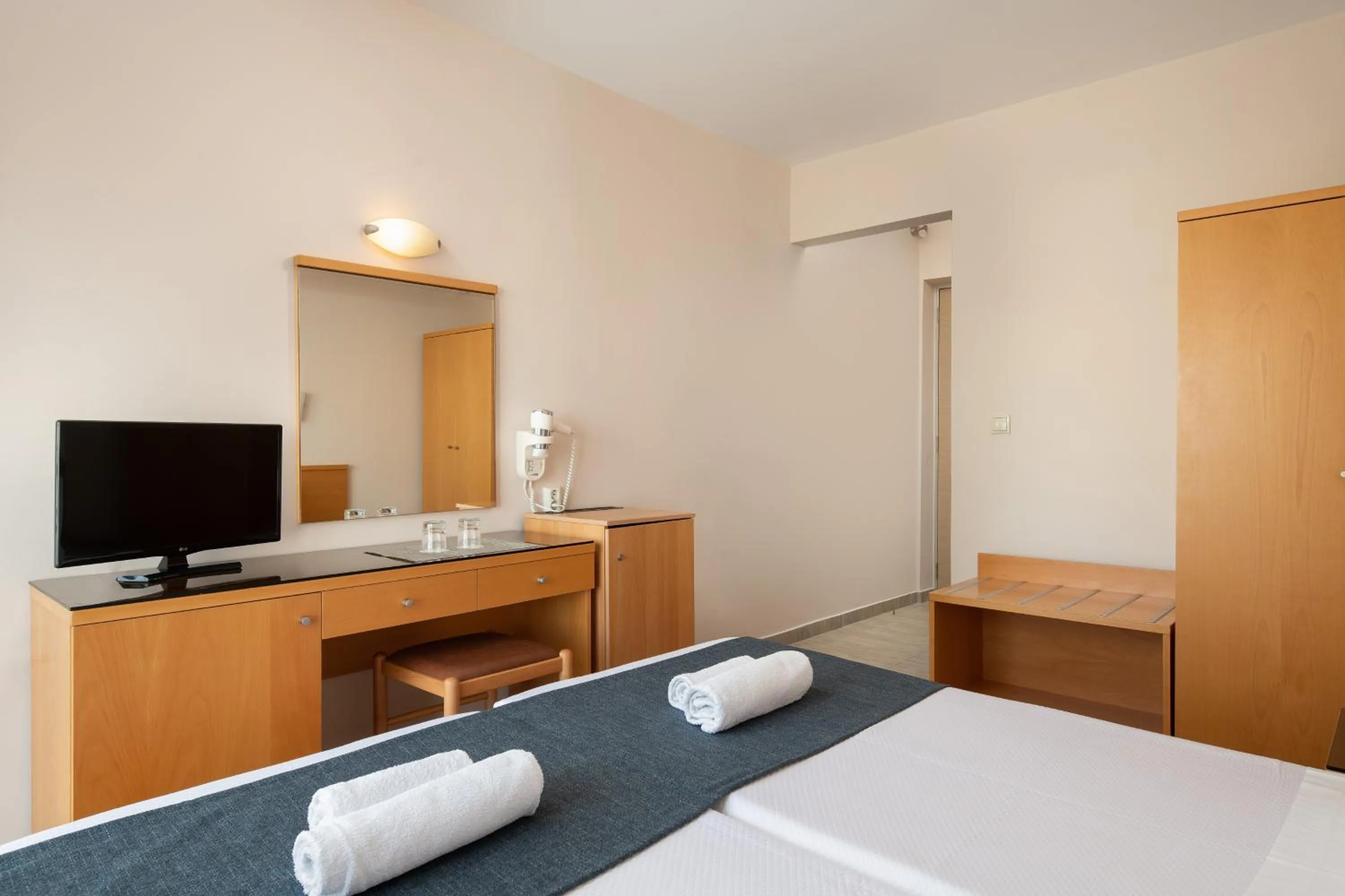 Bed in Nafsika Hotel