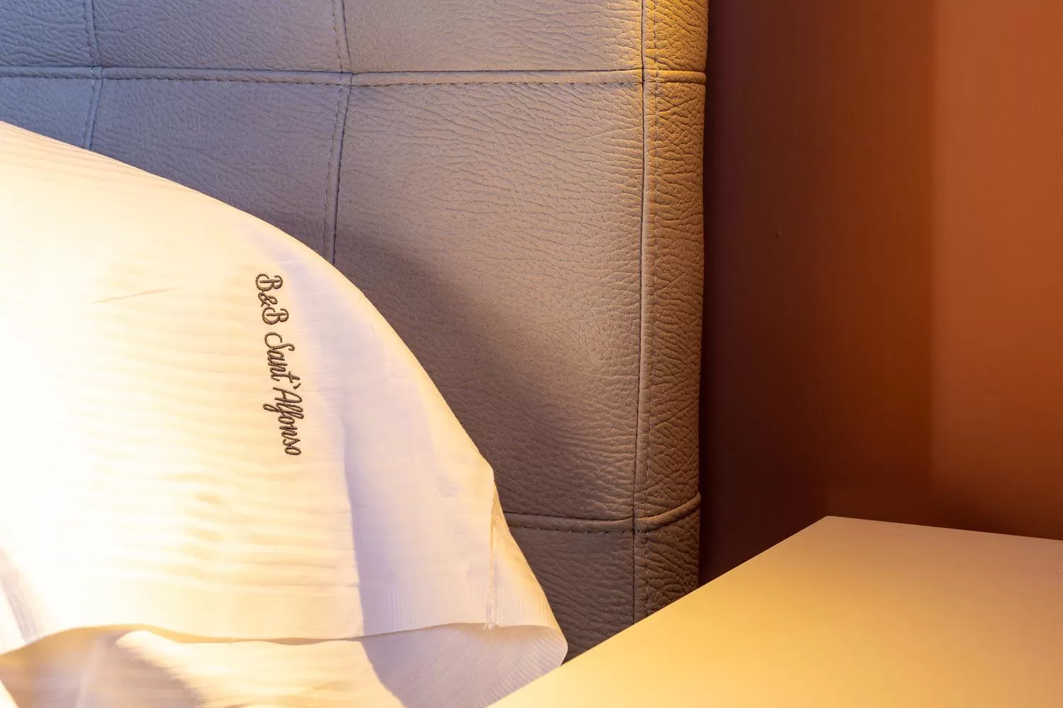 Decorative detail, Bed in BnB Sant'Alfonso