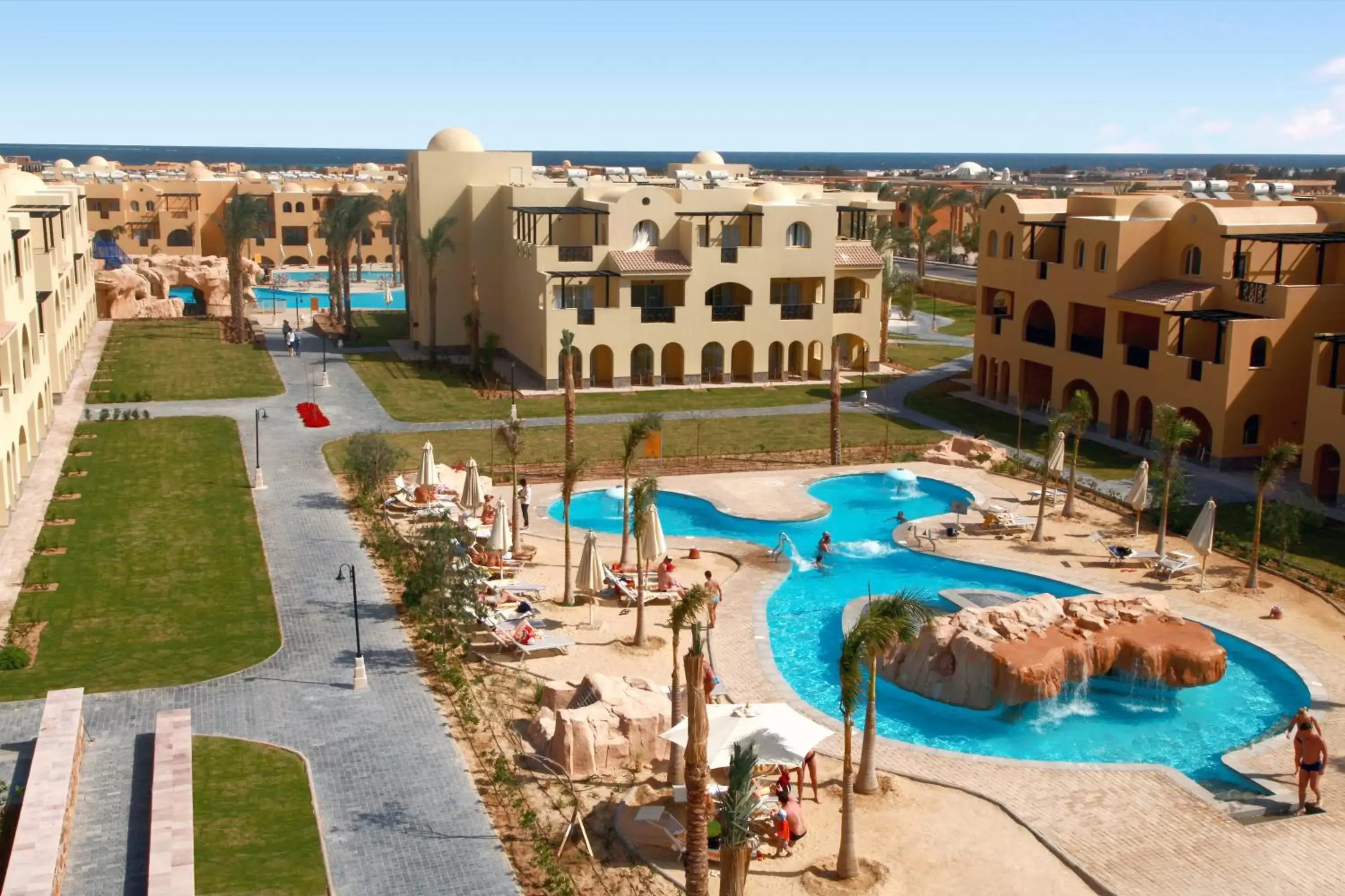 Swimming pool, Pool View in Stella Gardens Resort & Spa, Makadi Bay