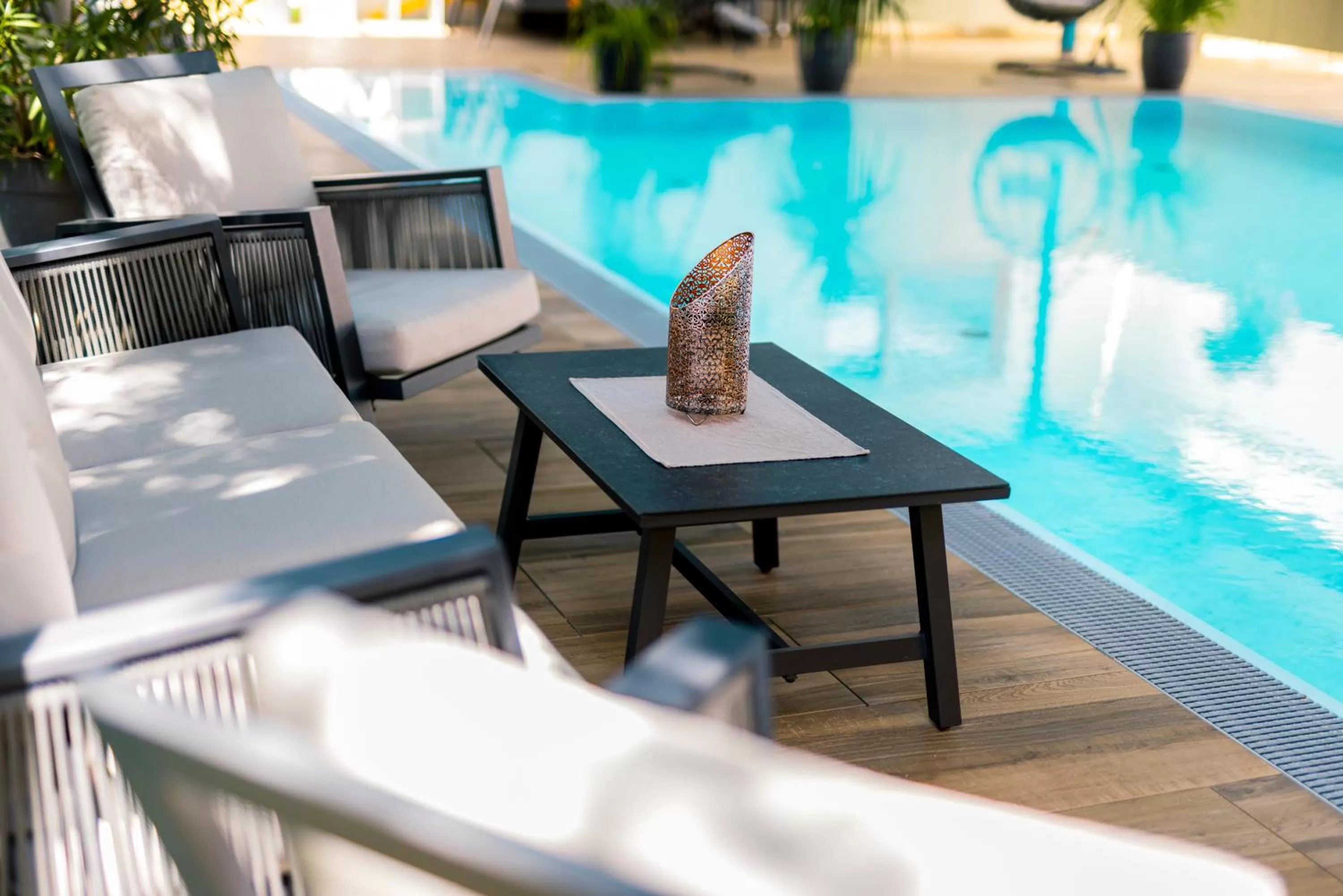 Pool view in Hotel Moarhof