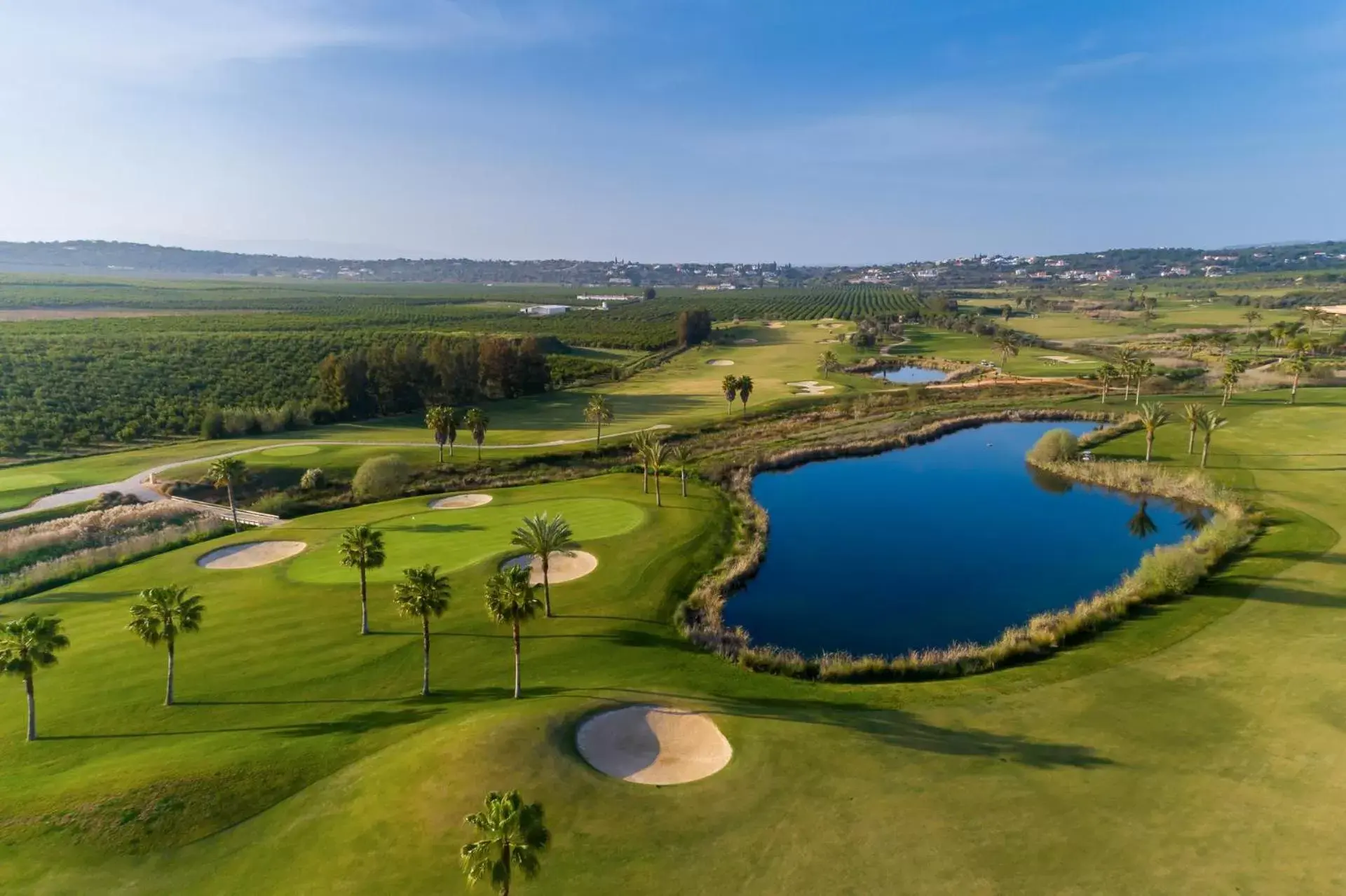 Golfcourse, Bird's-eye View in Amendoeira Golf Resort