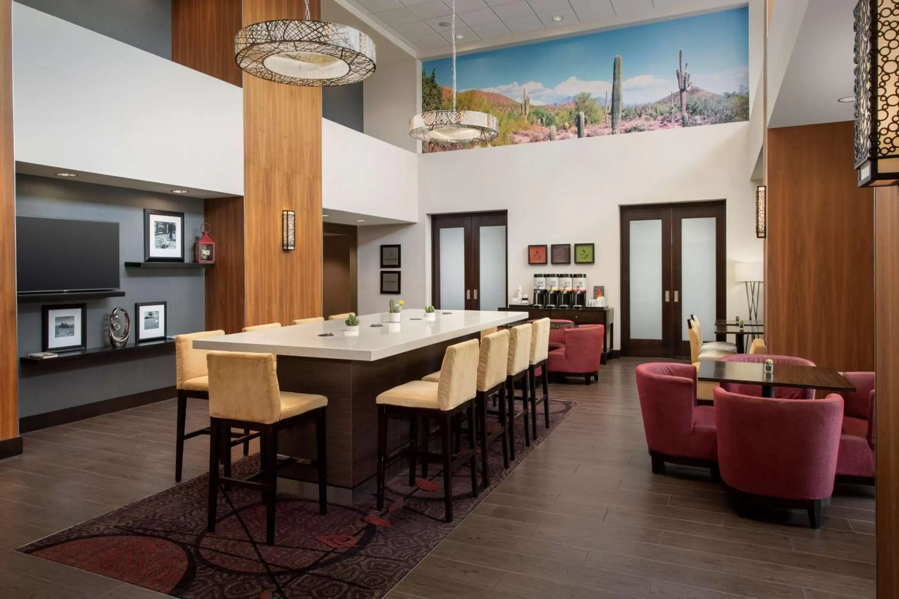 Lobby or reception, Restaurant/Places to Eat in Hampton Inn & Suites Phoenix/Tempe