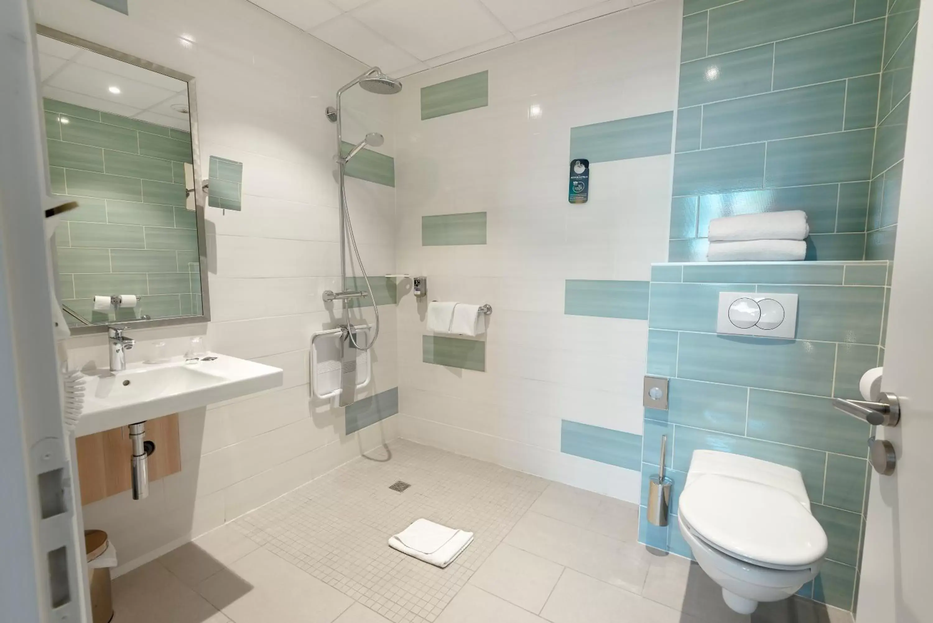 Facility for disabled guests, Bathroom in Hôtel Mercure Thionville Centre Porte du Luxembourg