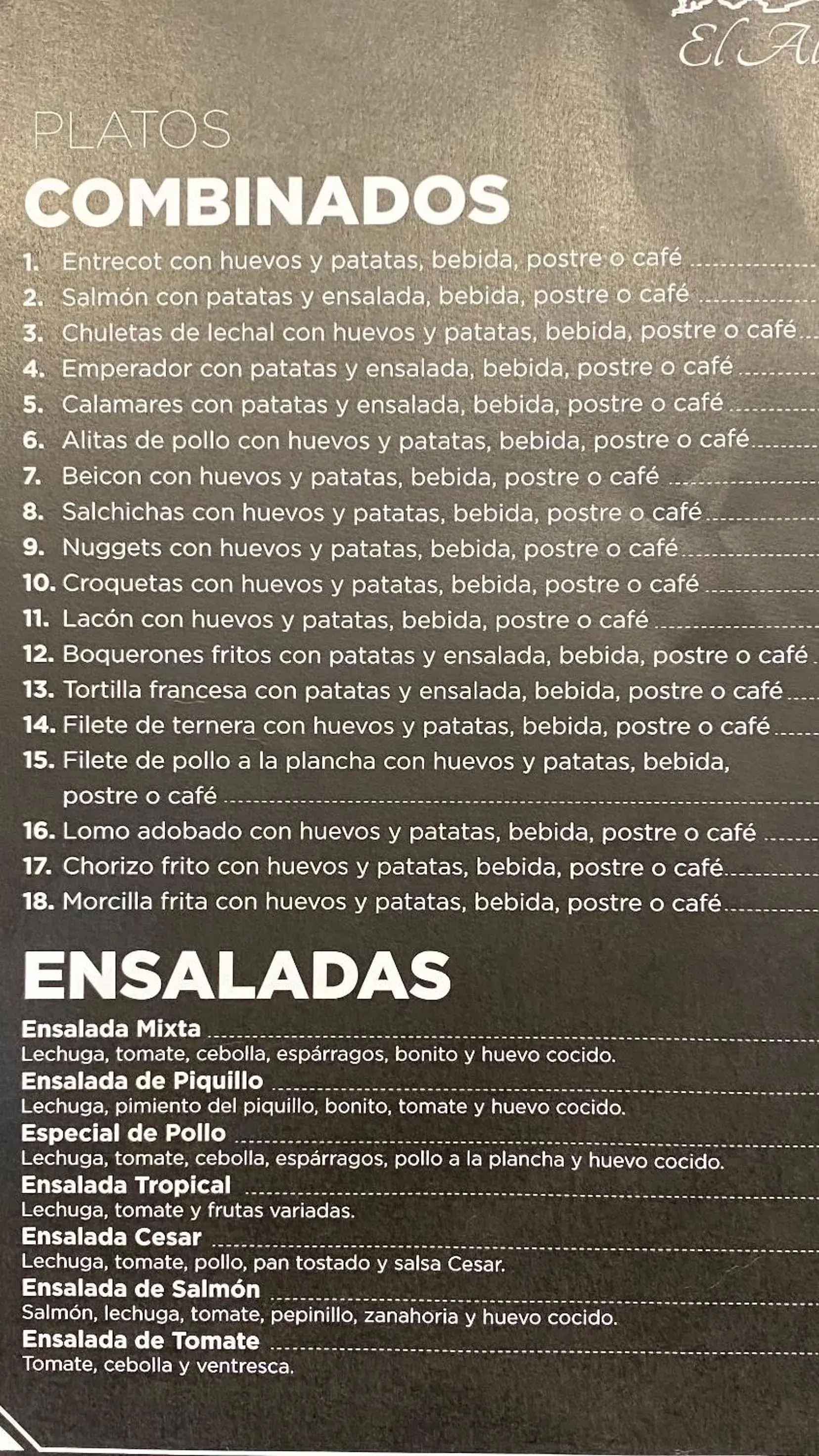 Restaurant/places to eat in Hotel Cuatro Caños