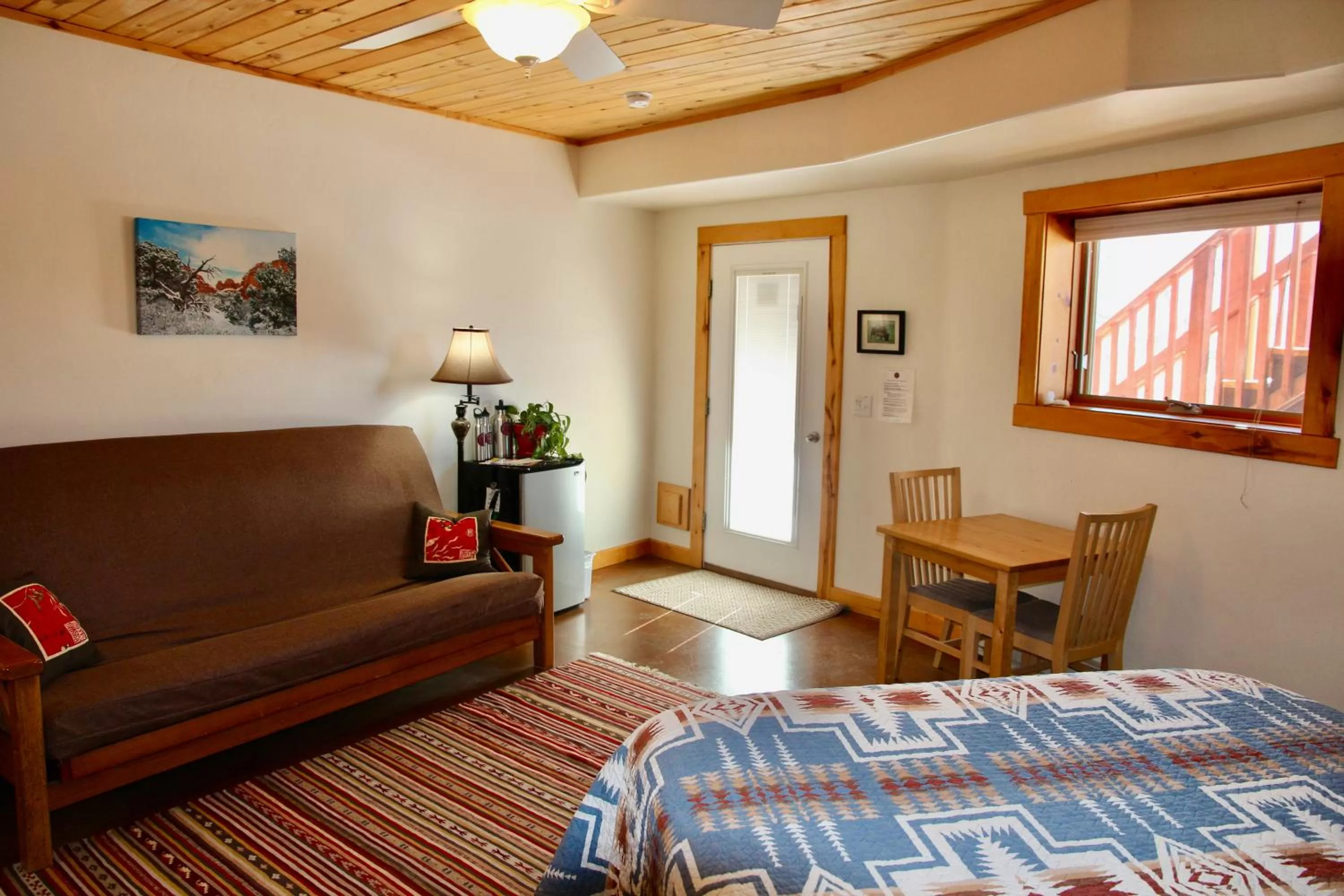 Bed in Red Moon Lodge