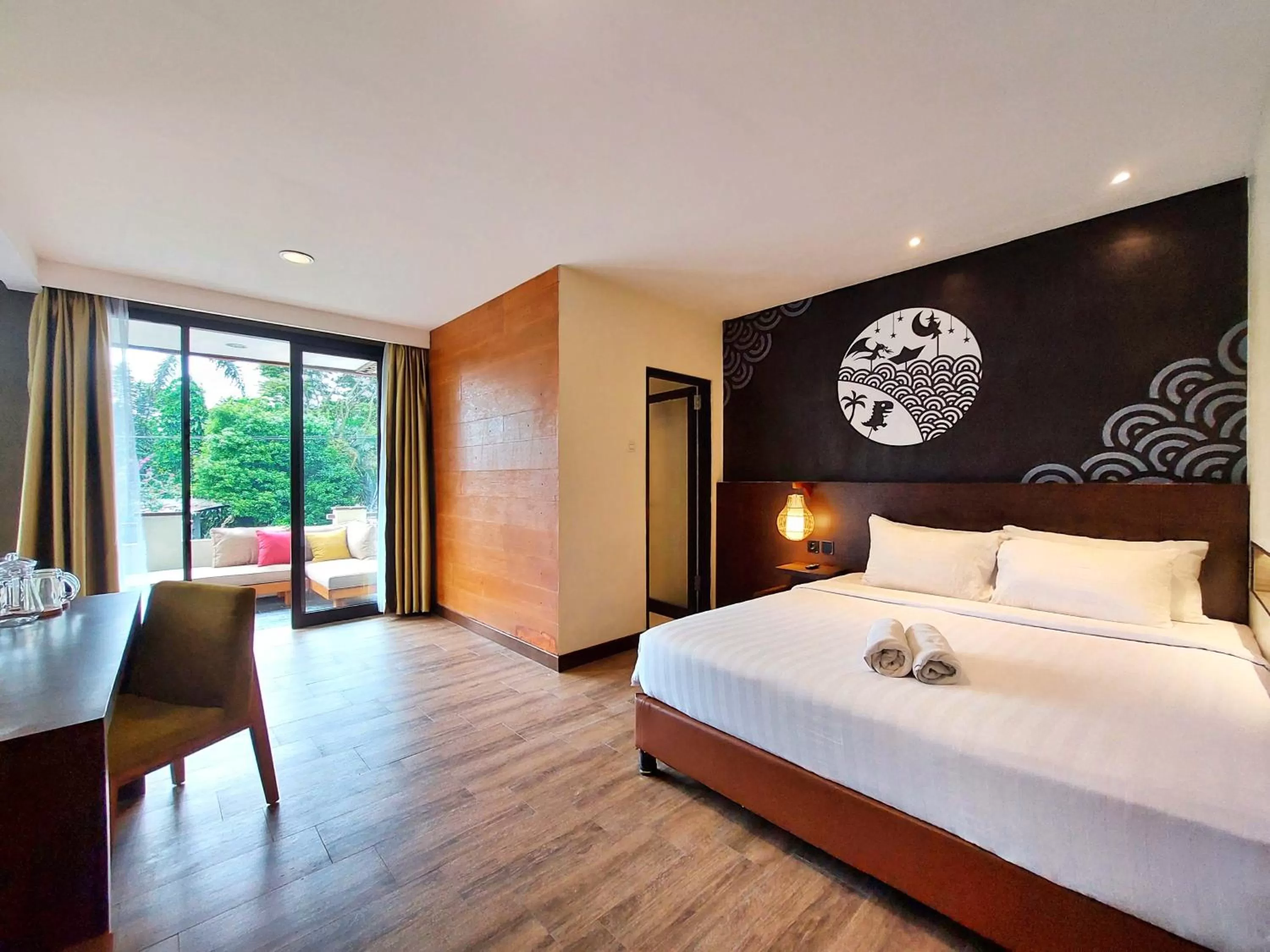 Bed in The Batu Hotel & Villas