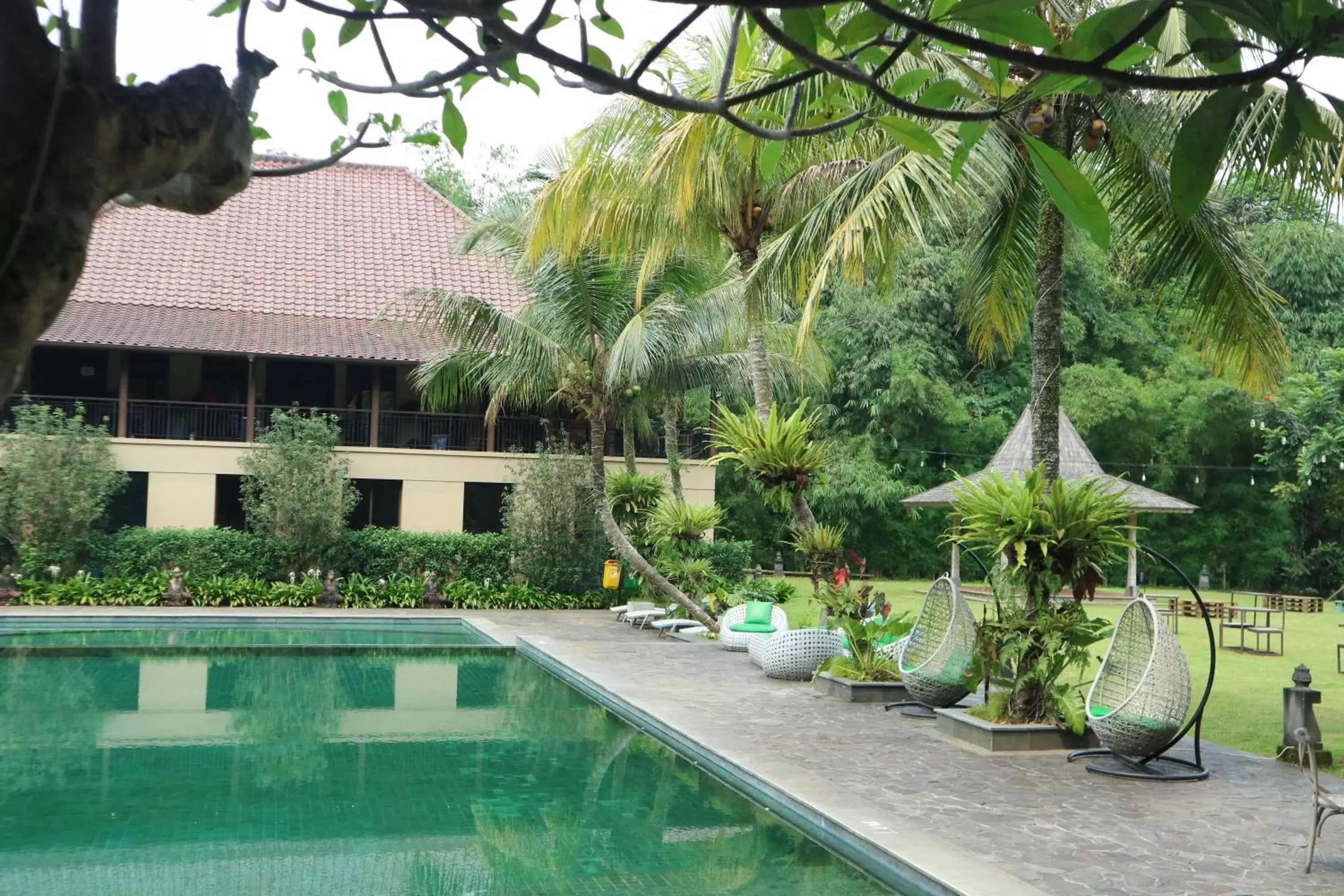 Seating area, Swimming Pool in Amanuba Hotel & Resort Rancamaya