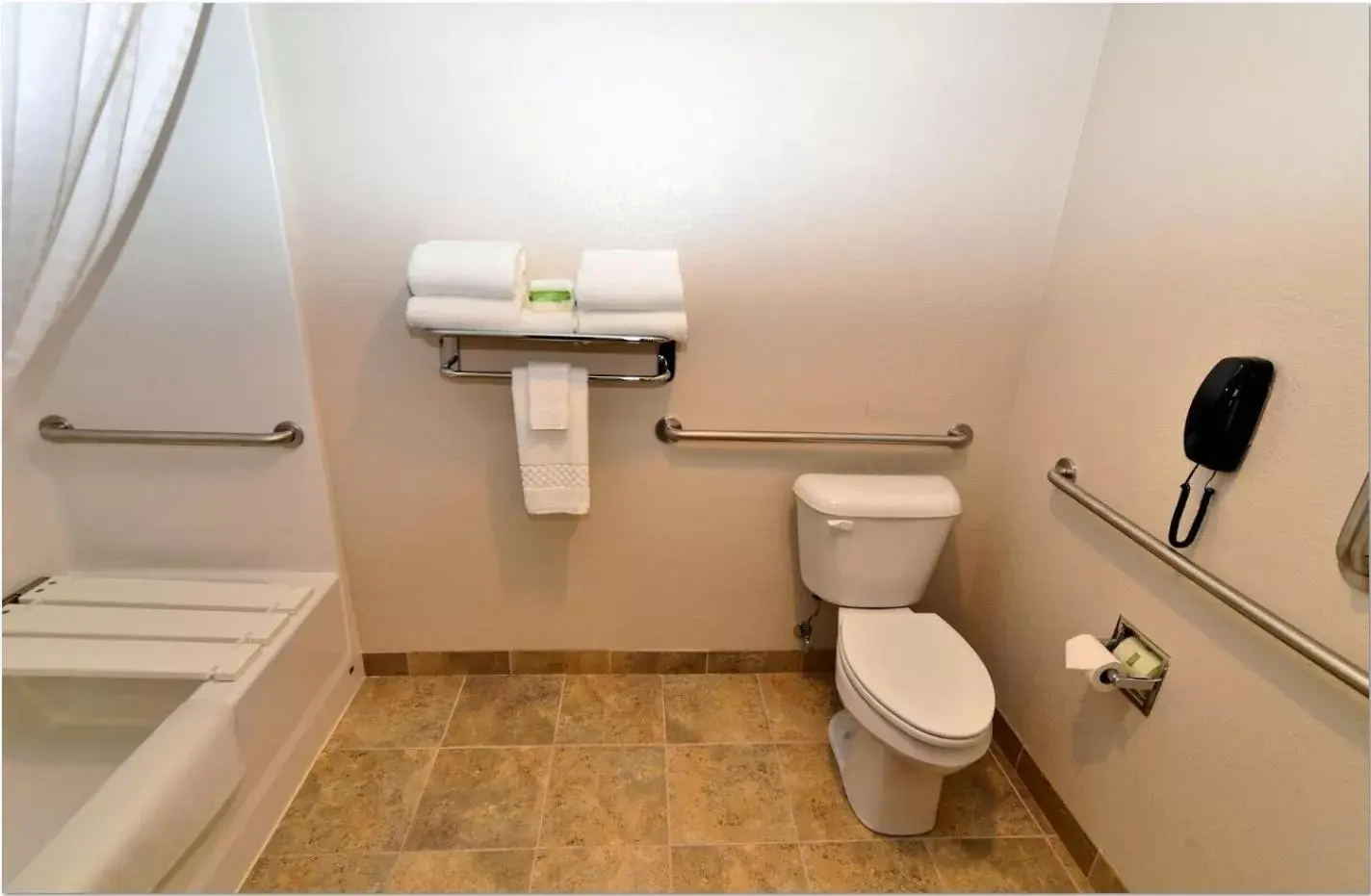 Bathroom in Cobblestone Inn & Suites - Monticello Bathroom in Cobblestone Inn & Suites - Monticello