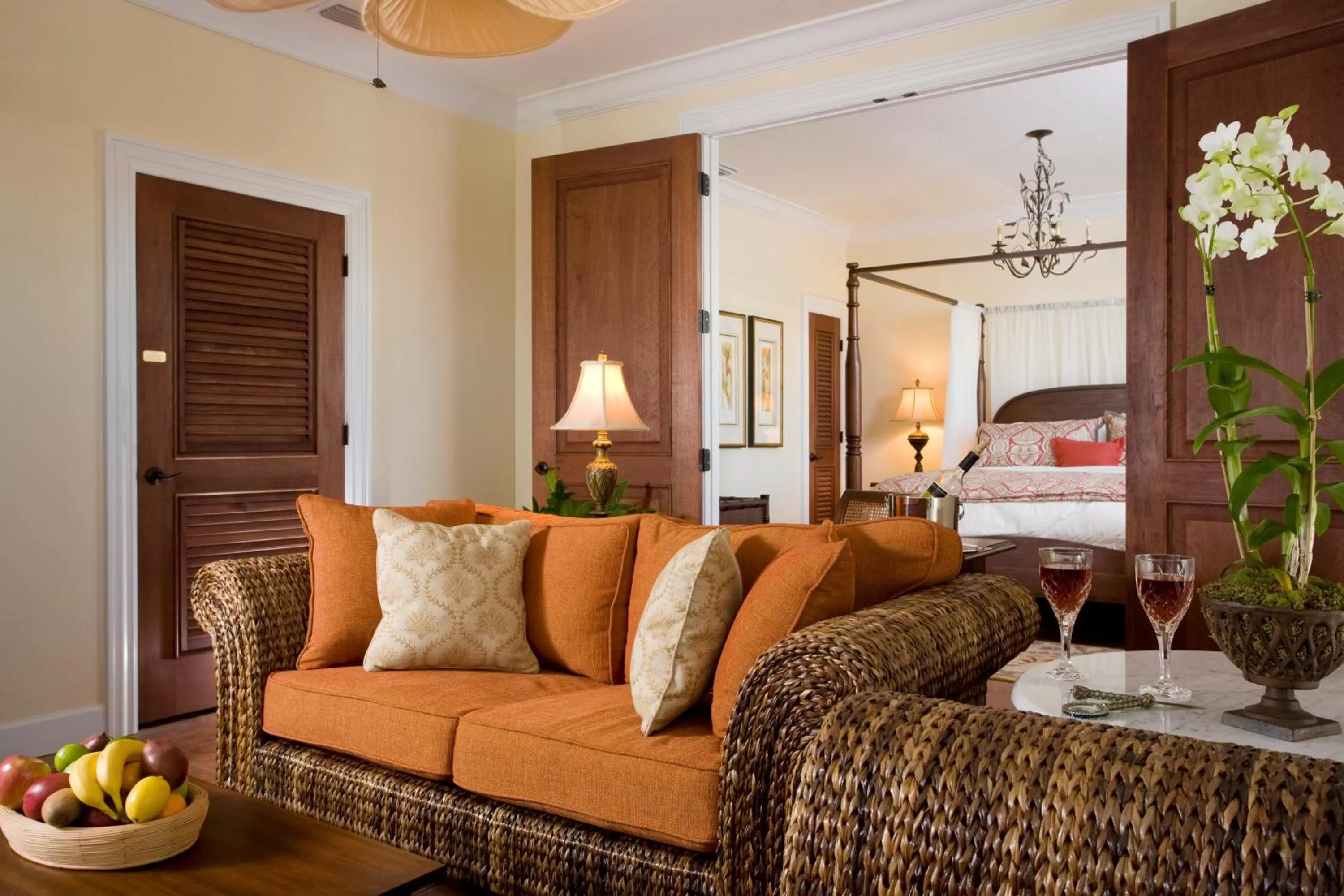 Bed in Port d'Hiver Bed and Breakfast