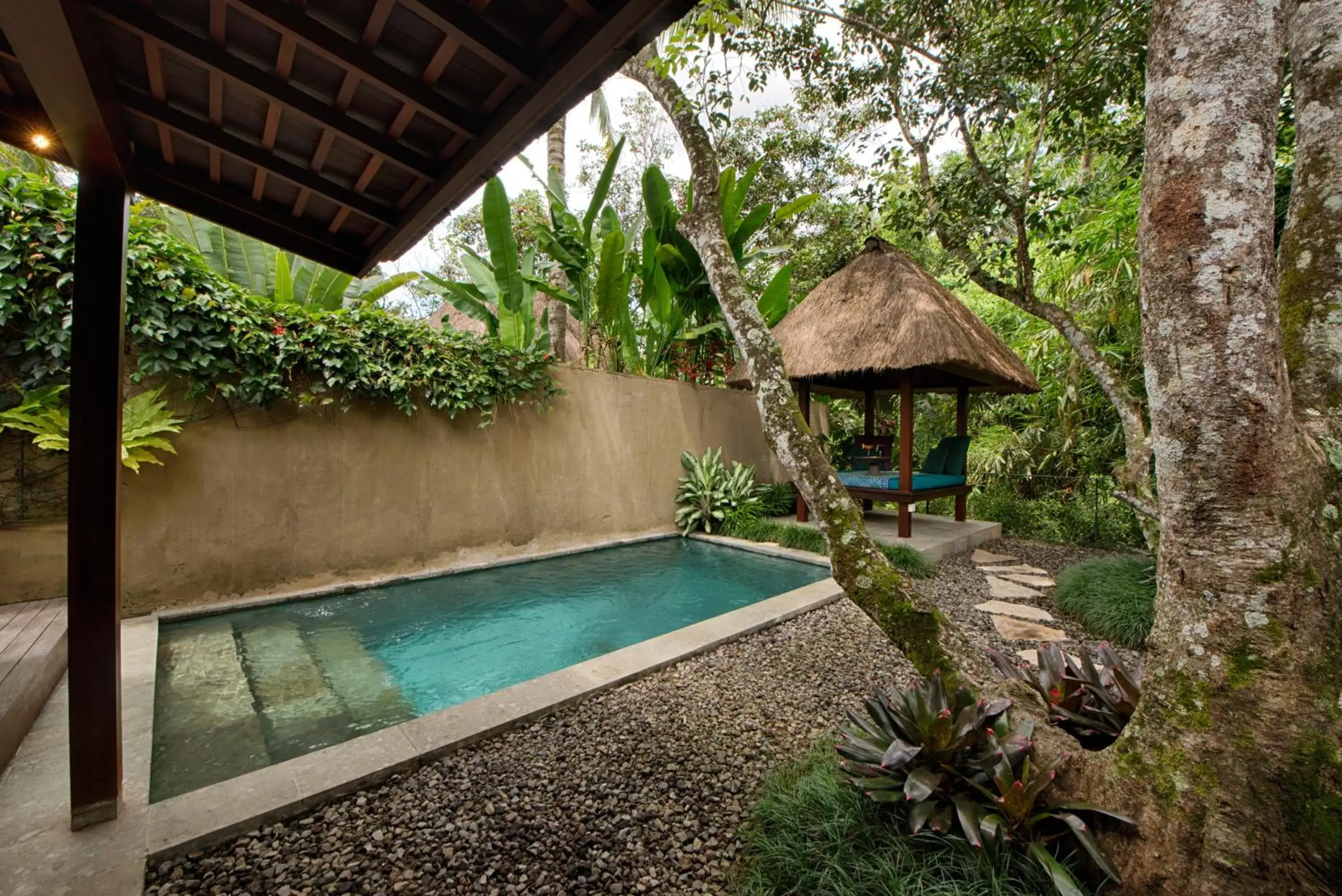 Pool view, Swimming Pool in Temuku Villas Ubud - CHSE Certified