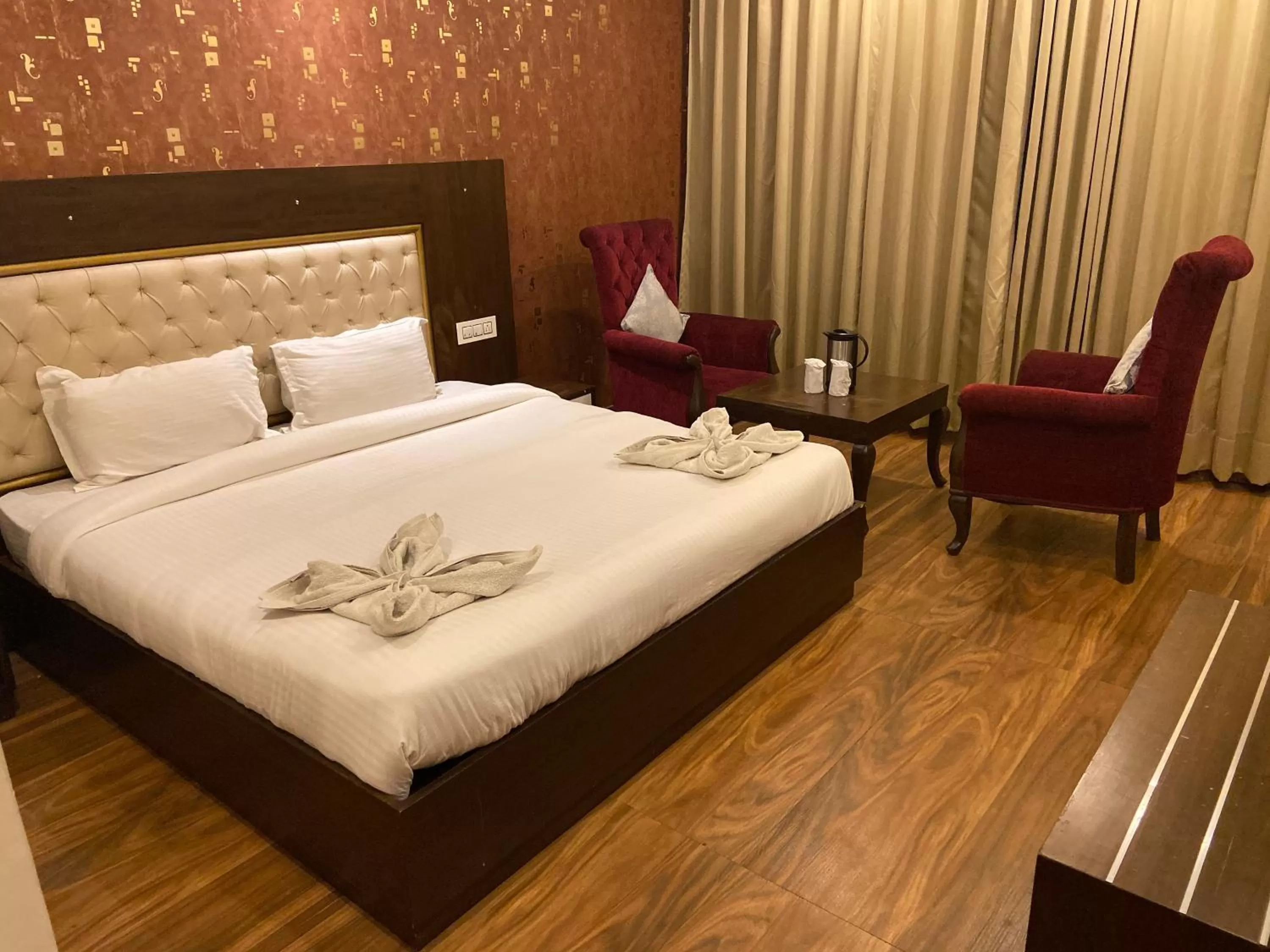 Bed in Hotel Ambika Resort Manali