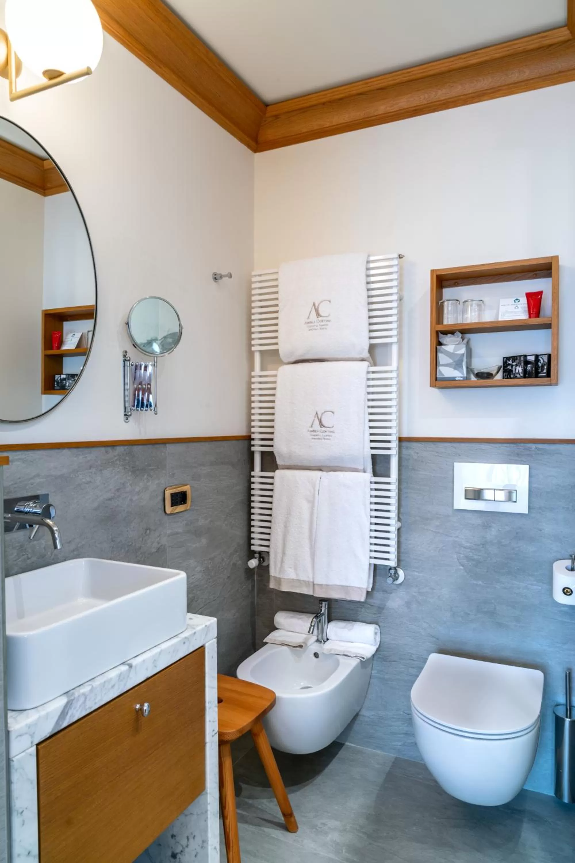 Bathroom in Ambra Cortina Luxury&Fashion Hotel