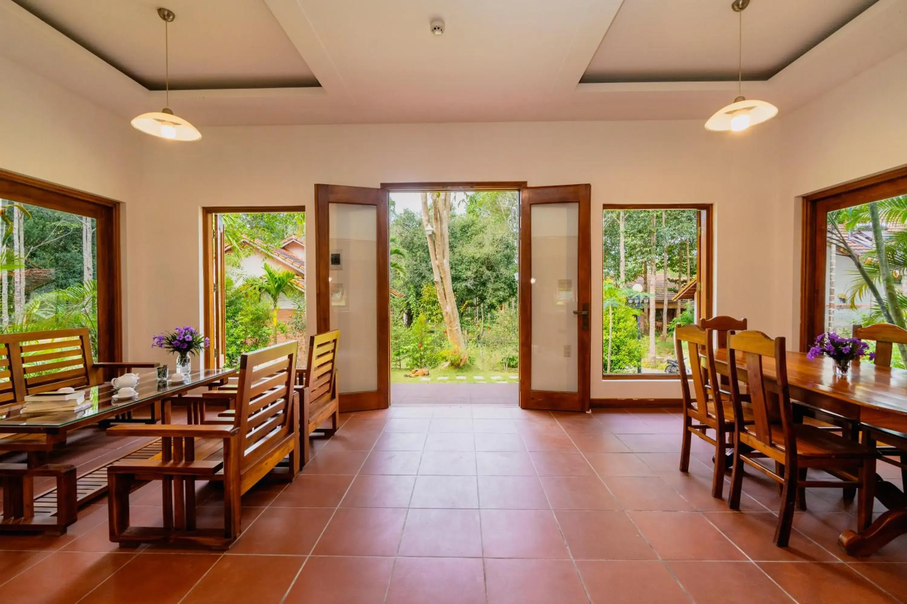 Living room, Restaurant/Places to Eat in The Garden House Phu Quoc Resort