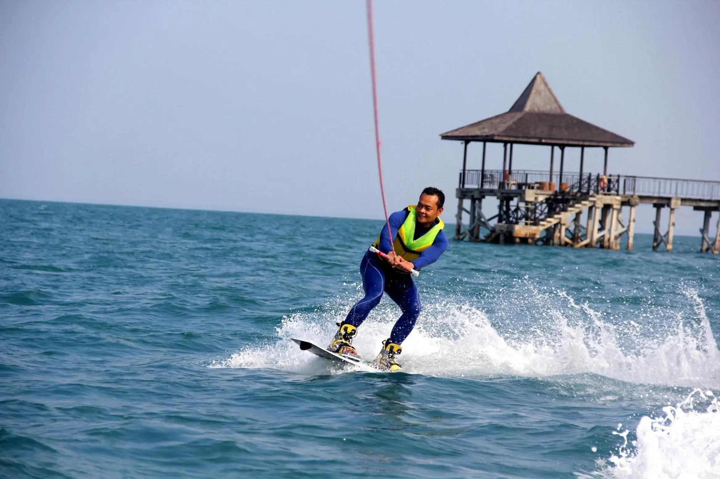 Skiing, Guests in Turi Beach Resort