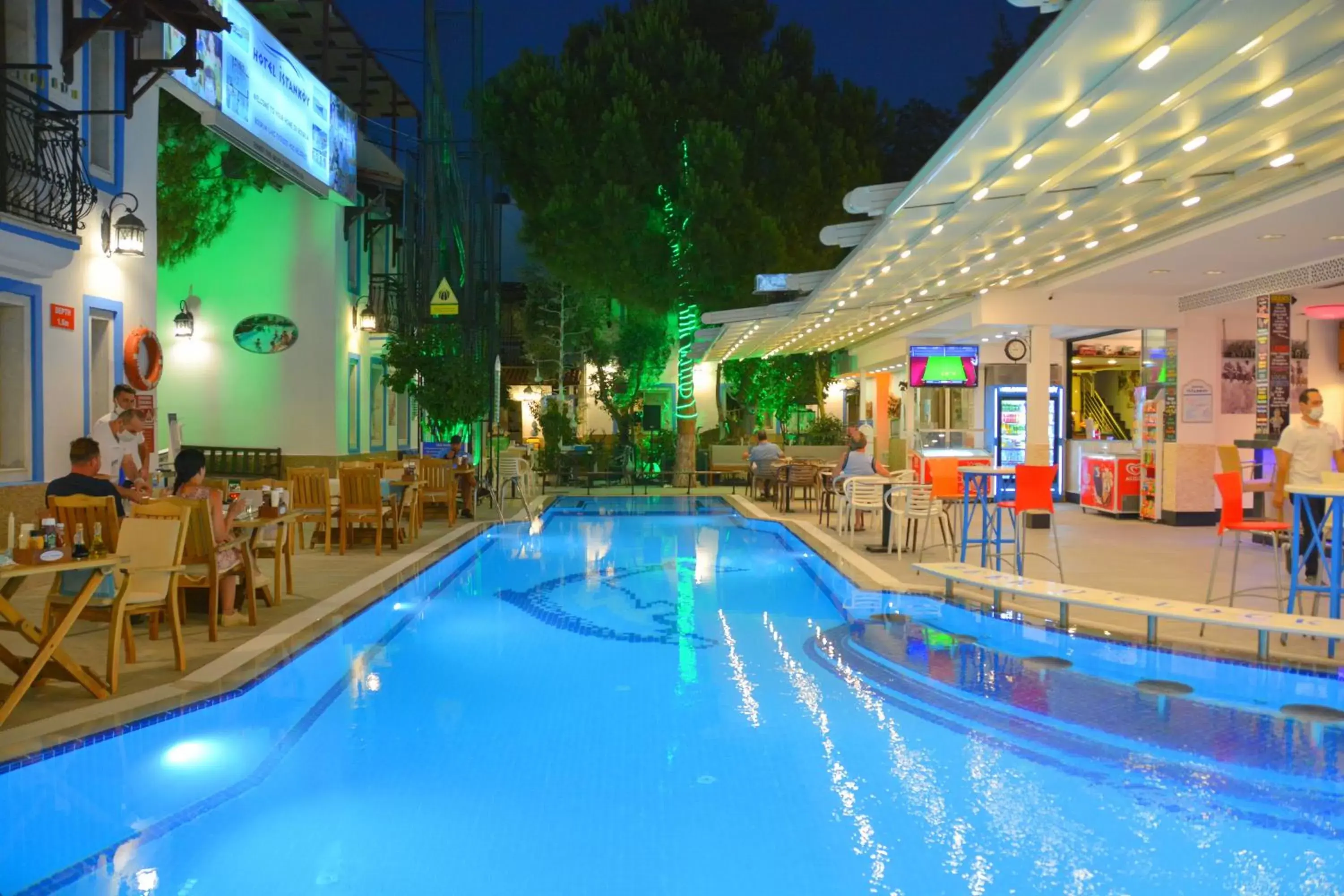 Night, Swimming Pool in Istankoy Hotel