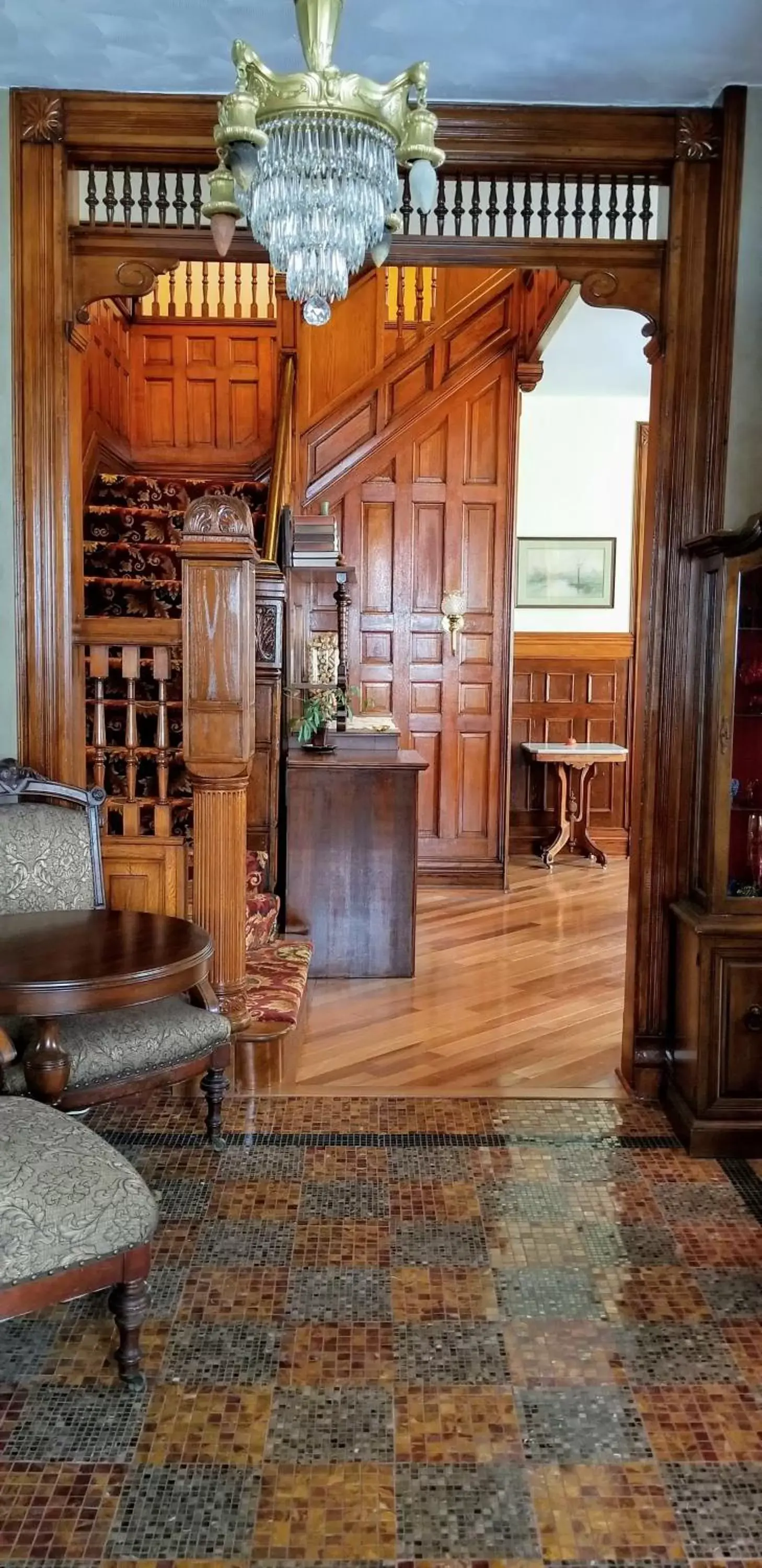 Seating area in Buffalo Harmony House