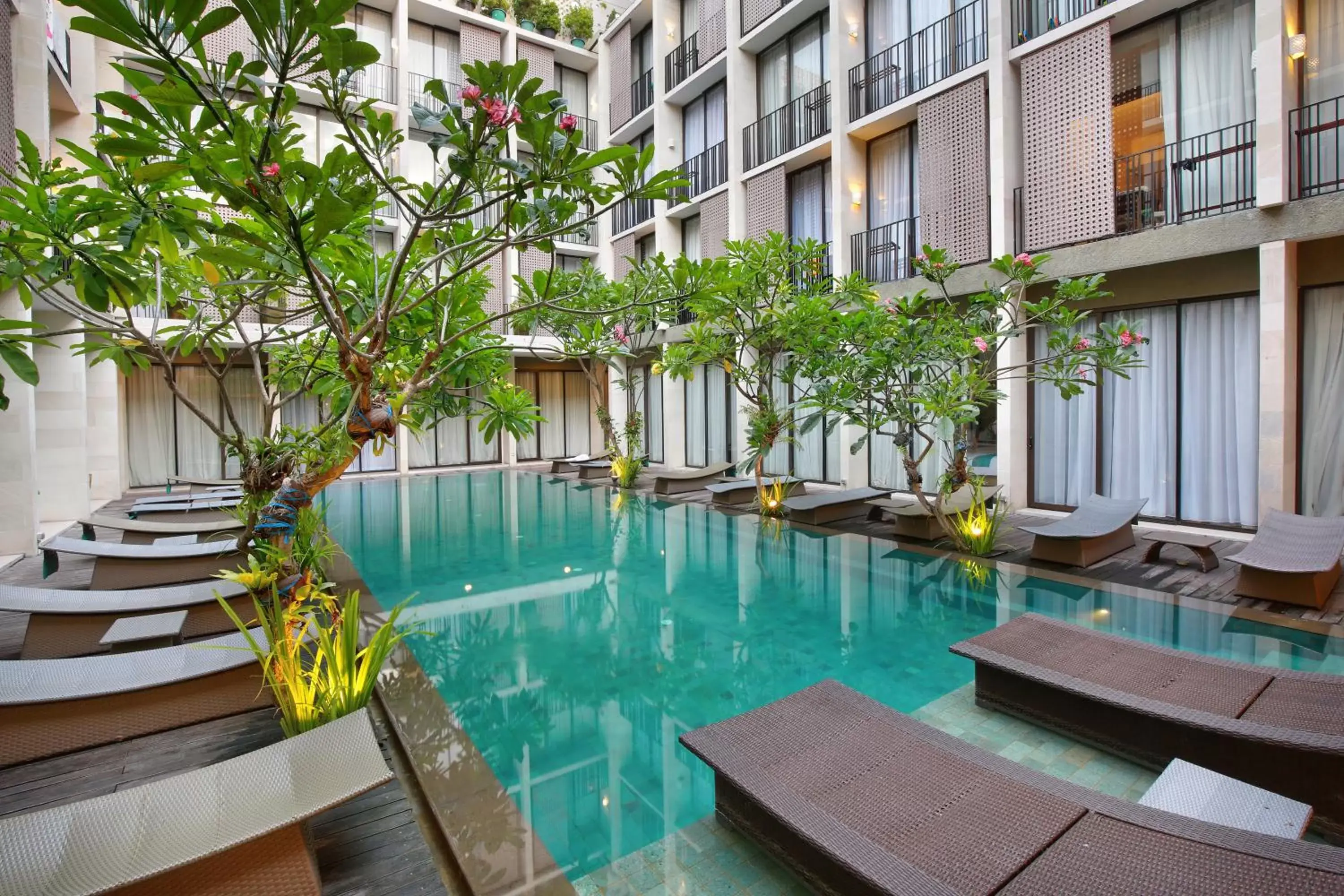 Swimming pool in Hotel Terrace at Kuta Swimming pool in Hotel Terrace at Kuta