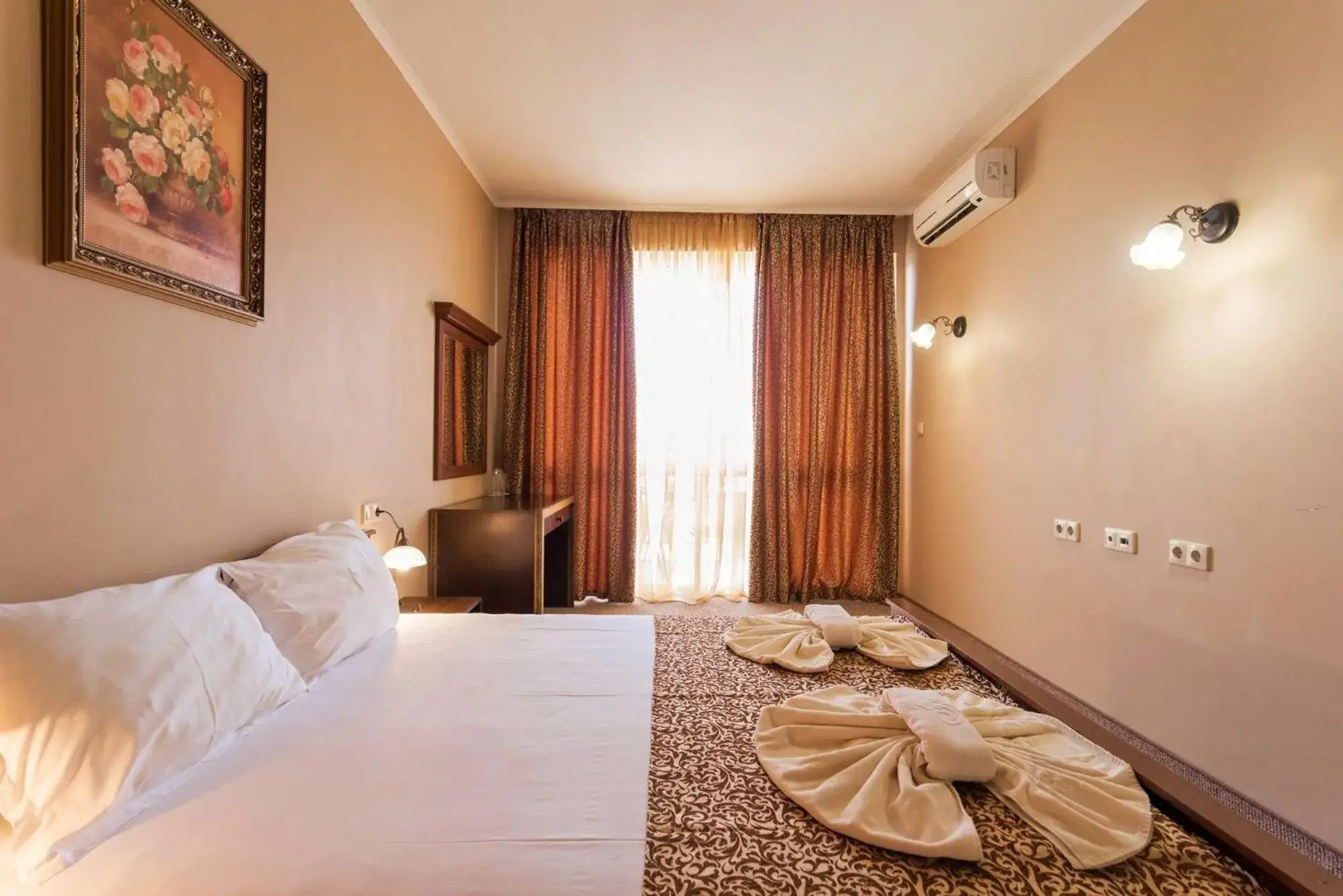 Bed in Festa Pomorie Resort